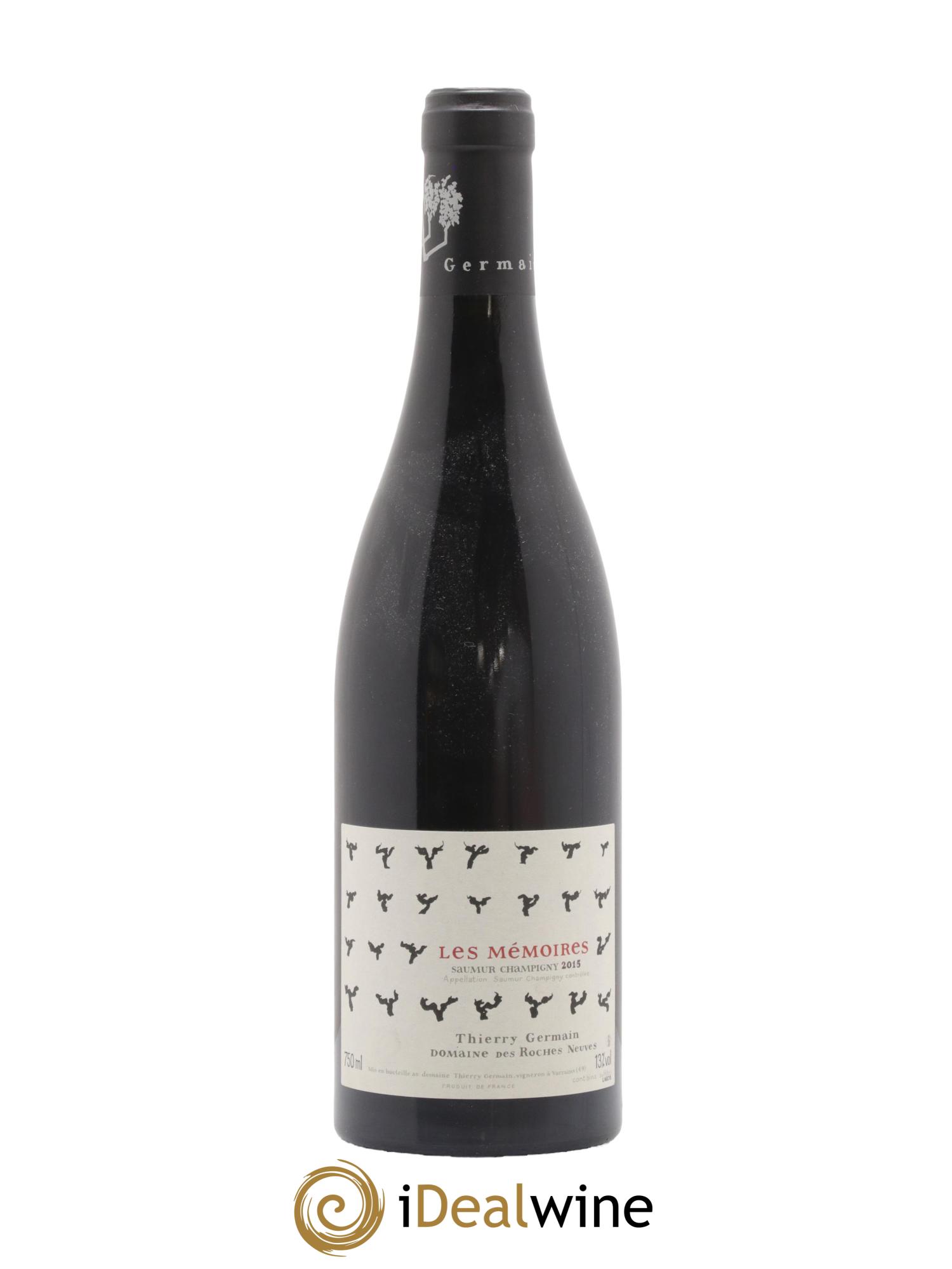 Saumur-Champigny Les Mémoires Domaine des Roches Neuves - Thierry Germain 2015 - Lot de 1 bouteille - 0