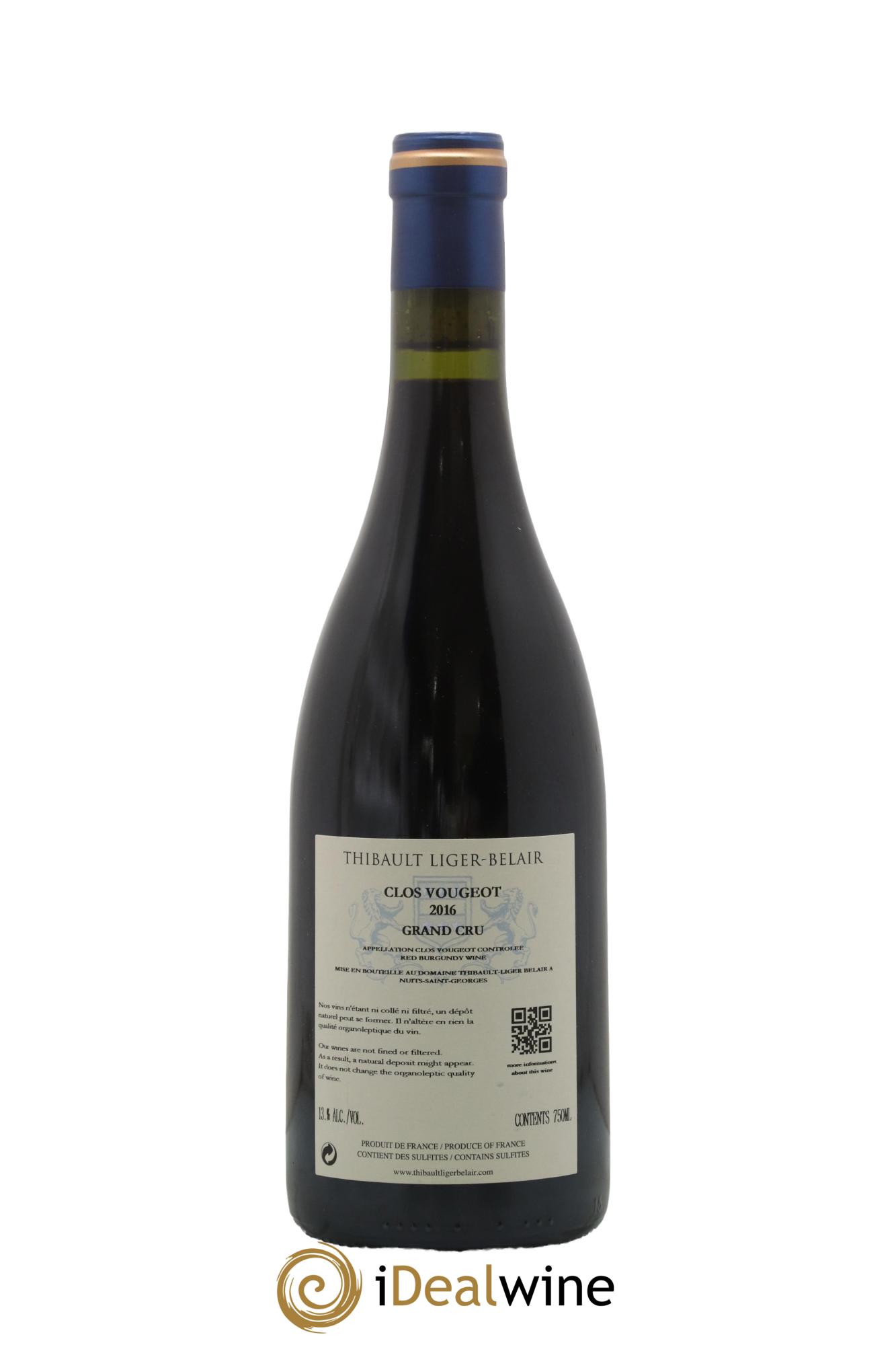 Clos de Vougeot Grand Cru Thibault Liger-Belair 2016 - Lot of 1 bottle - 1