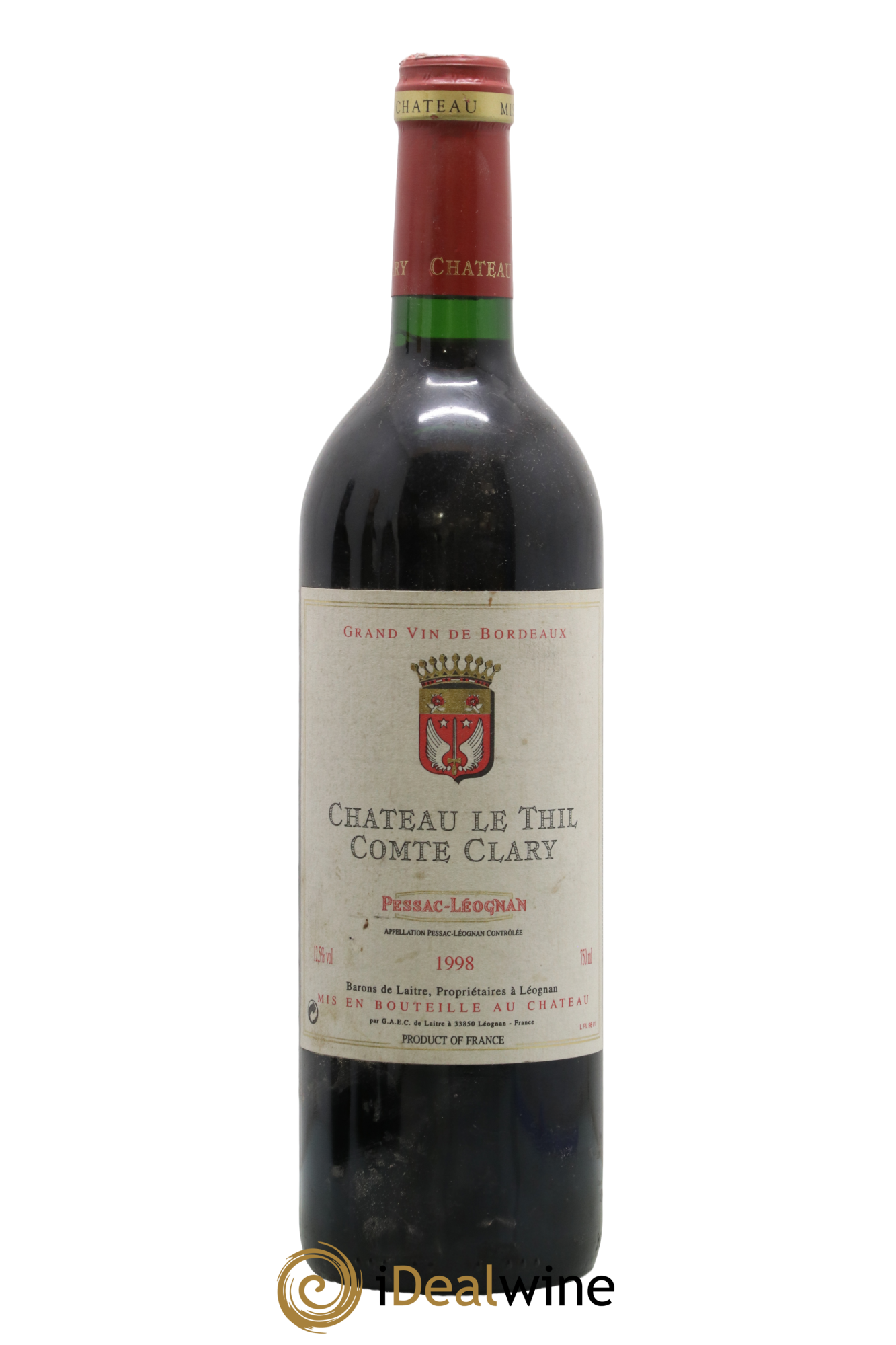 Château le Thil Comte Clary 1998 - Lot de 1 bouteille - 0