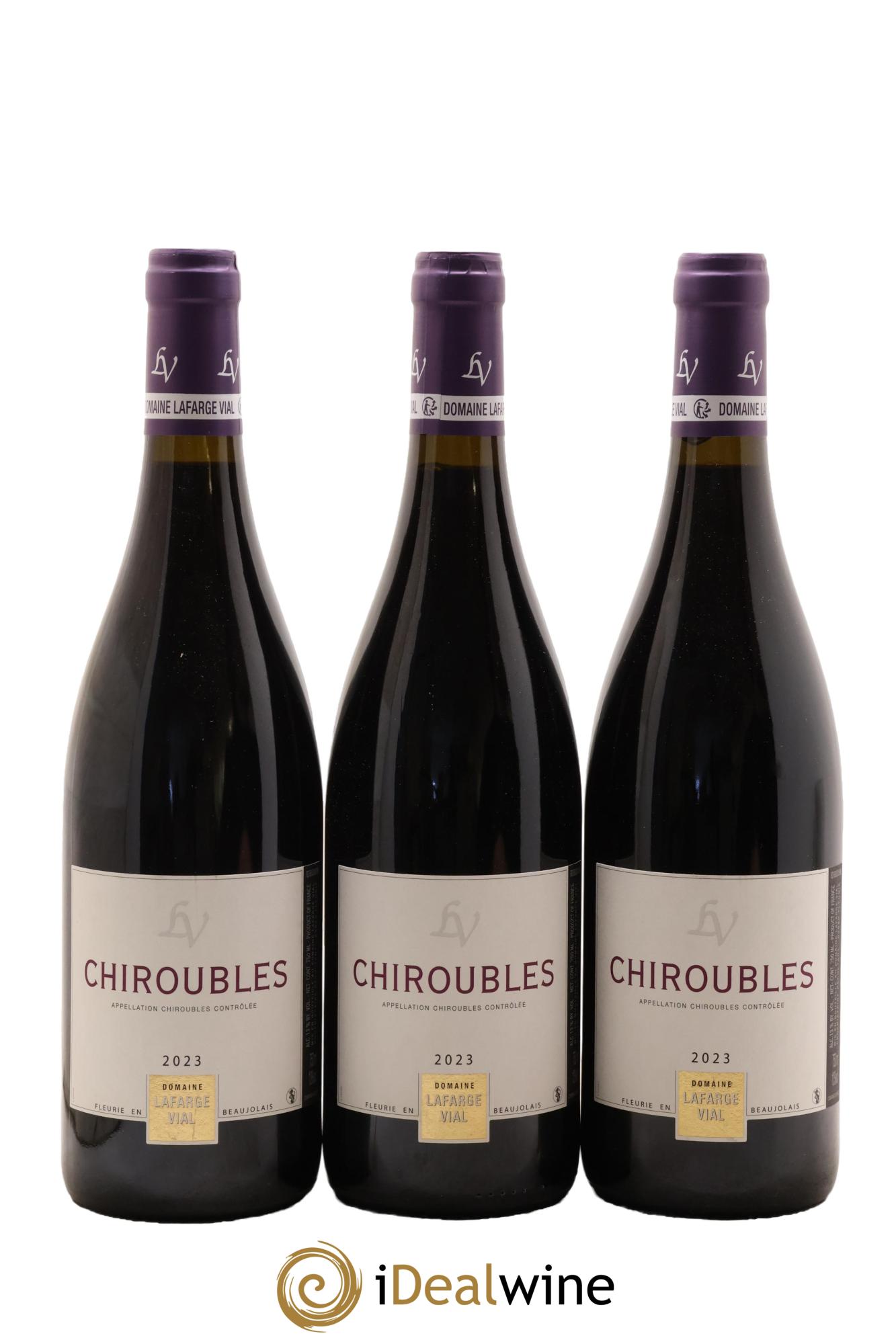 Chiroubles Lafarge Vial 2023 - Lotto di 3 bottiglie - 0