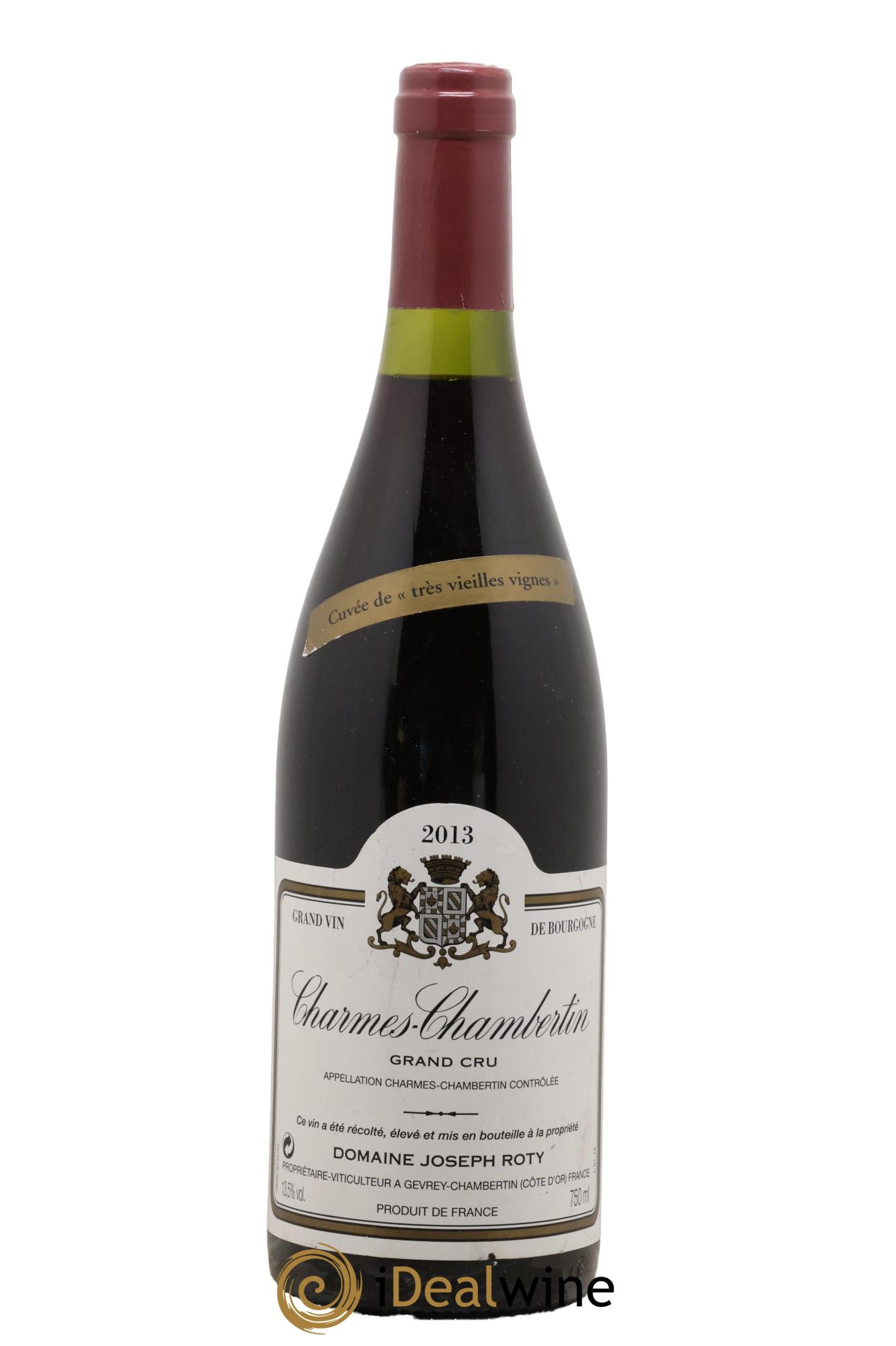 Charmes-Chambertin Grand Cru Très vieilles vignes Joseph Roty (Domaine) 2013 - Lot de 1 bouteille - 0