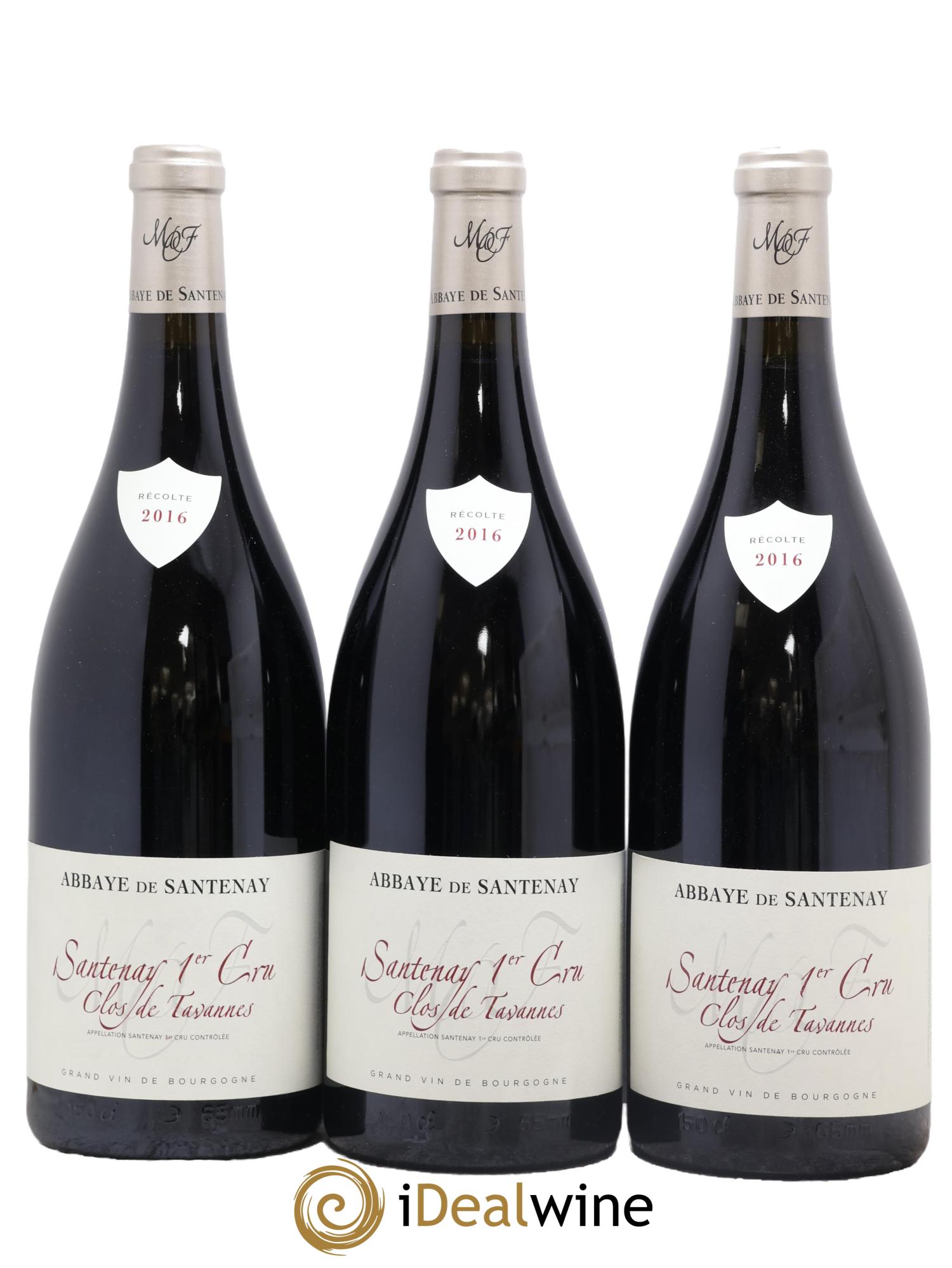 Santenay 1er Cru Clos De Tavannes Abbaye De Santenay 2016 - Lot de 3 magnums - 0