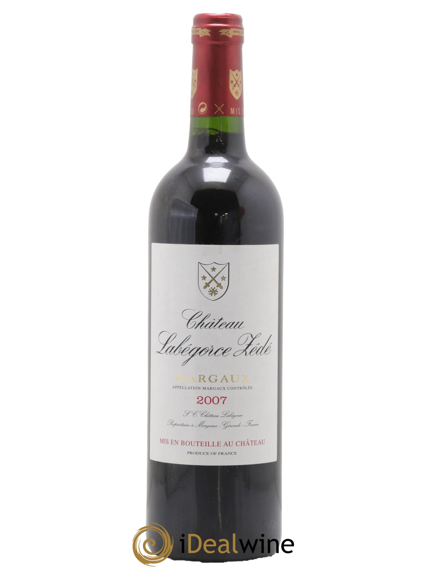 Château Labegorce Zédé Cru Bourgeois 2007 - Lot de 1 bouteille - 0