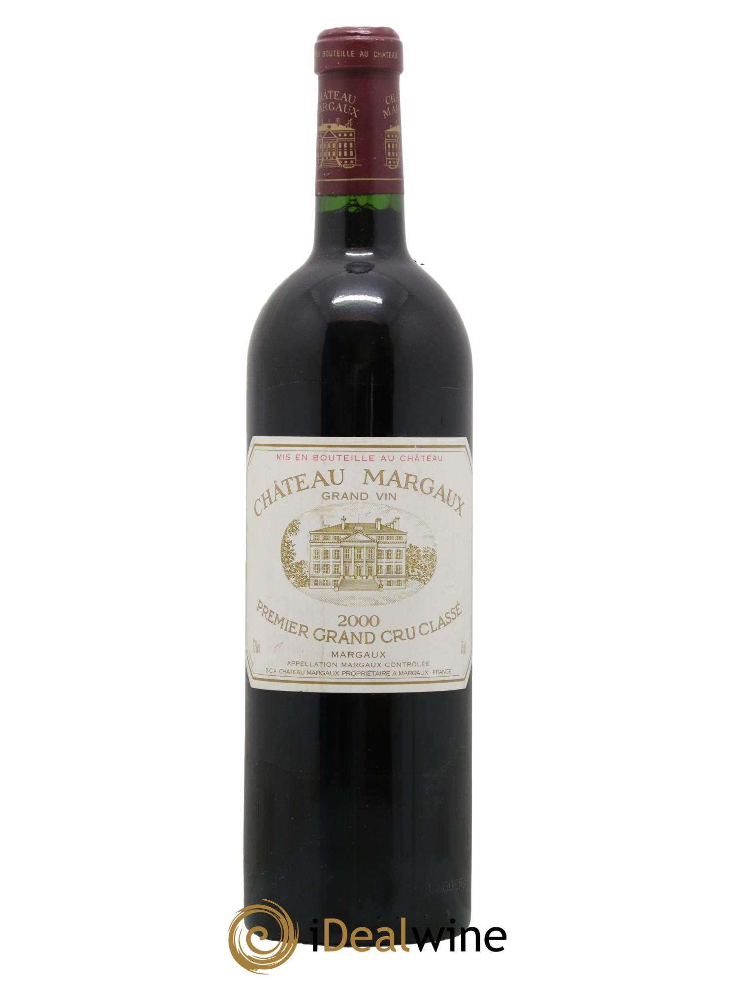 Château Margaux 1er Grand Cru Classé 2000 - Lot de 1 bouteille - 0