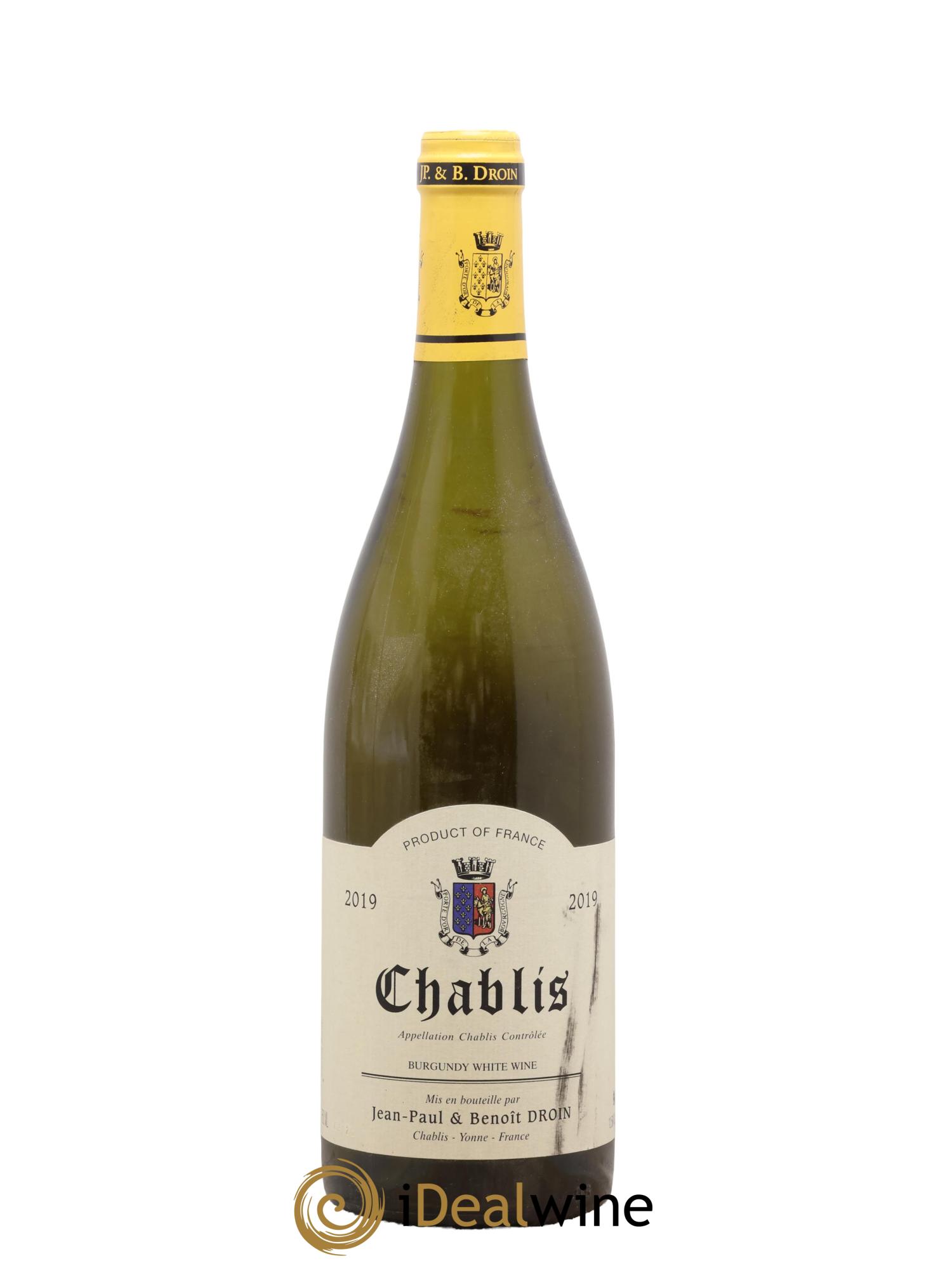 Chablis Jean-Paul & Benoît Droin (Domaine) 2019 - Lot of 1 bottle - 0