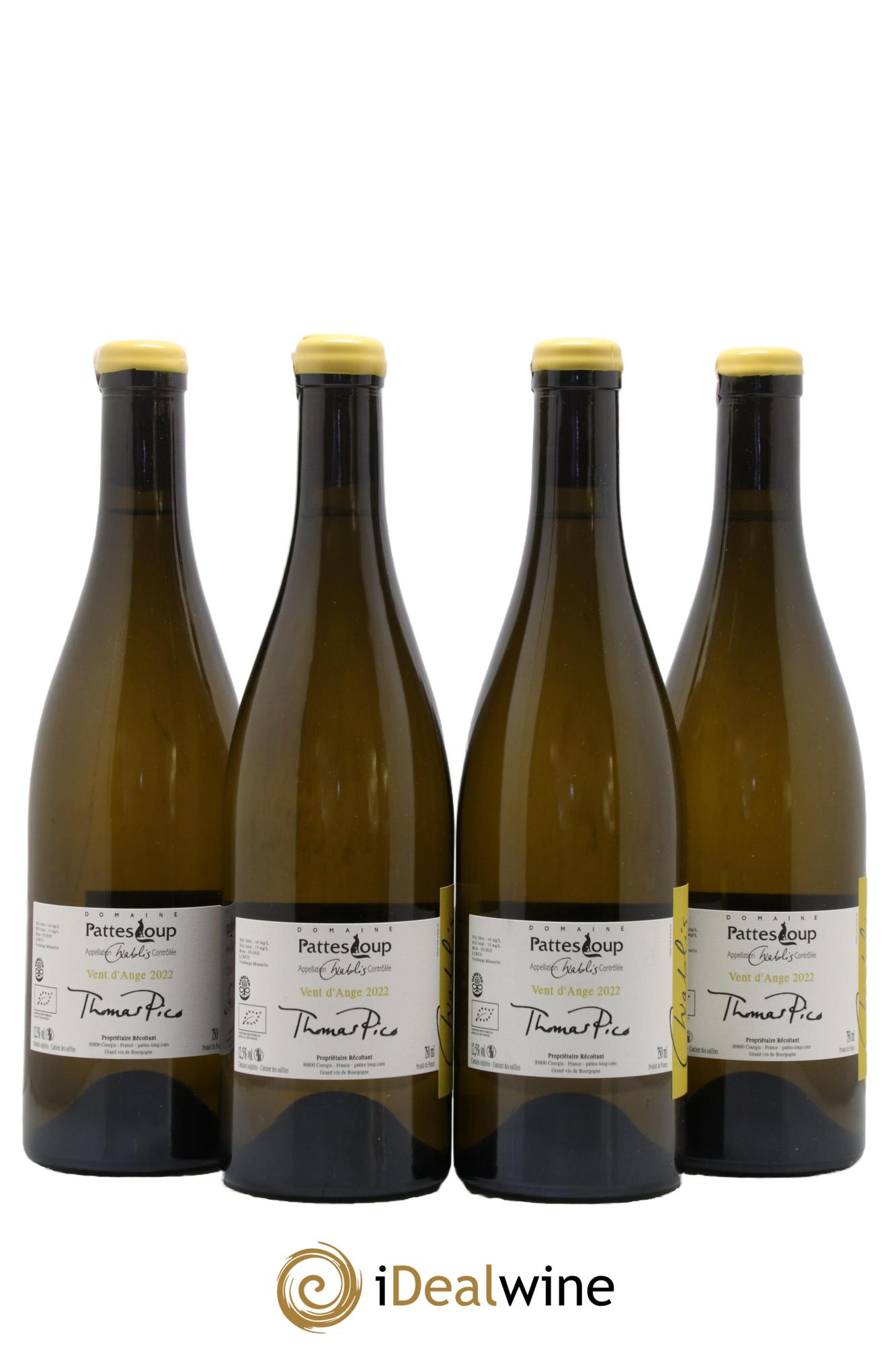 Chablis Vent d'Ange Pattes Loup (Domaine)  2022 - Posten von 4 Flaschen - 0