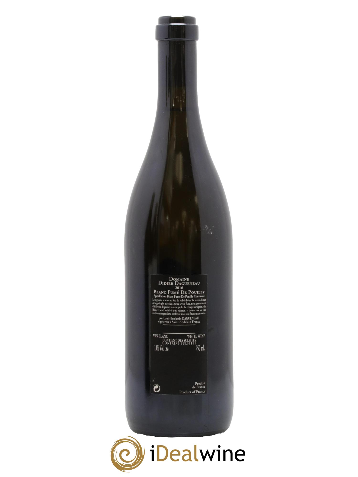 Vin de France (anciennement Pouilly-Fumé) Silex Dagueneau (Domaine Didier - Louis-Benjamin) 2016 - Lot of 1 bottle - 1