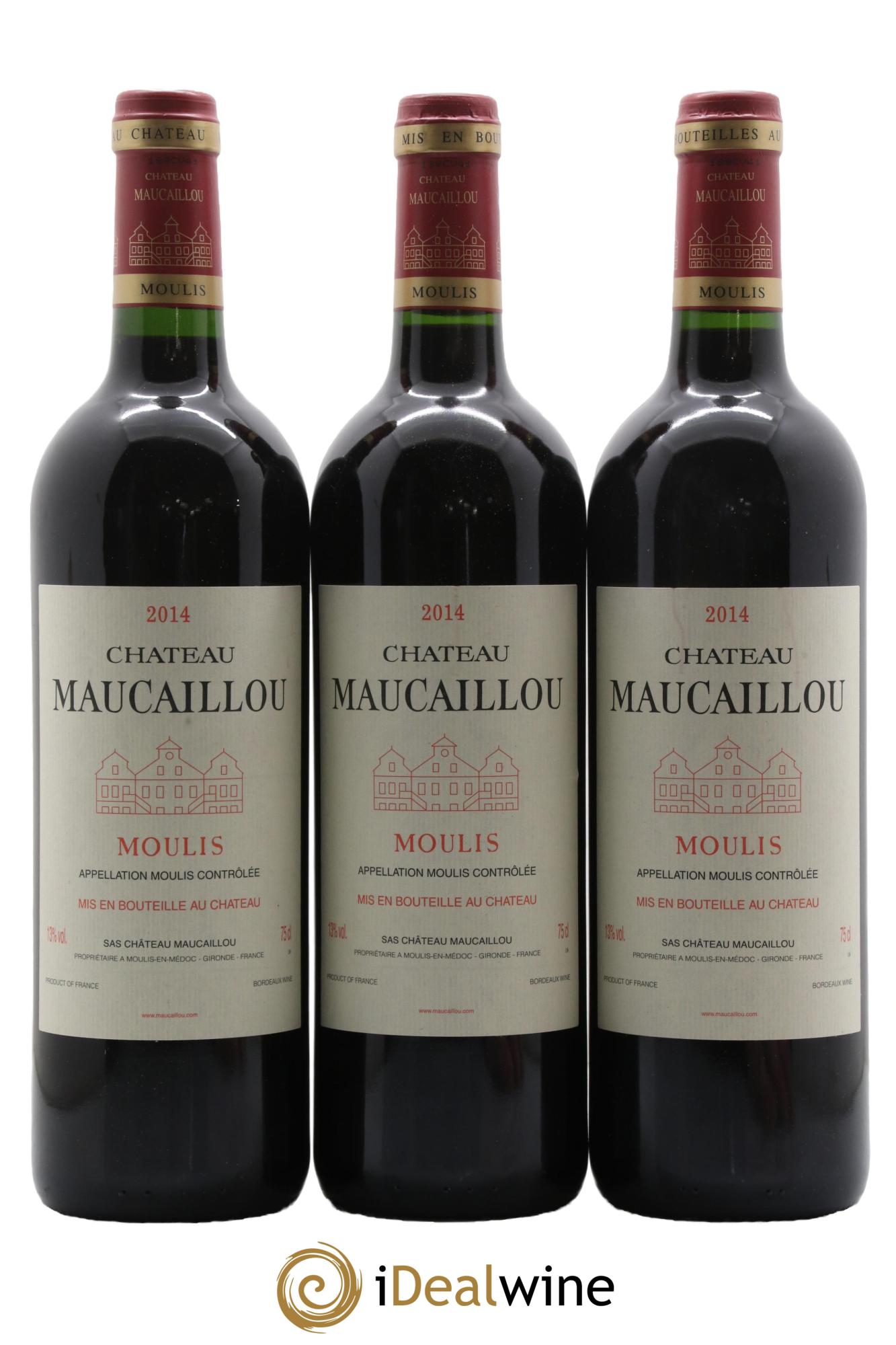 Château Maucaillou 2014 - Lot of 3 bottles - 0