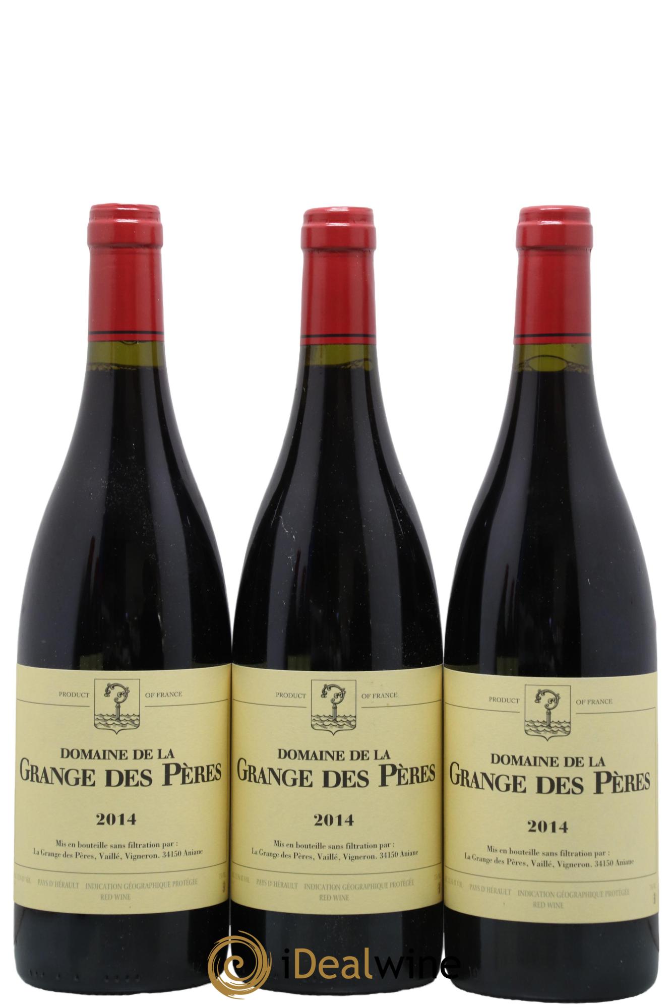 Pays d'Hérault Grange des Pères Laurent Vaillé 2014 - Lot de 3 bouteilles - 0
