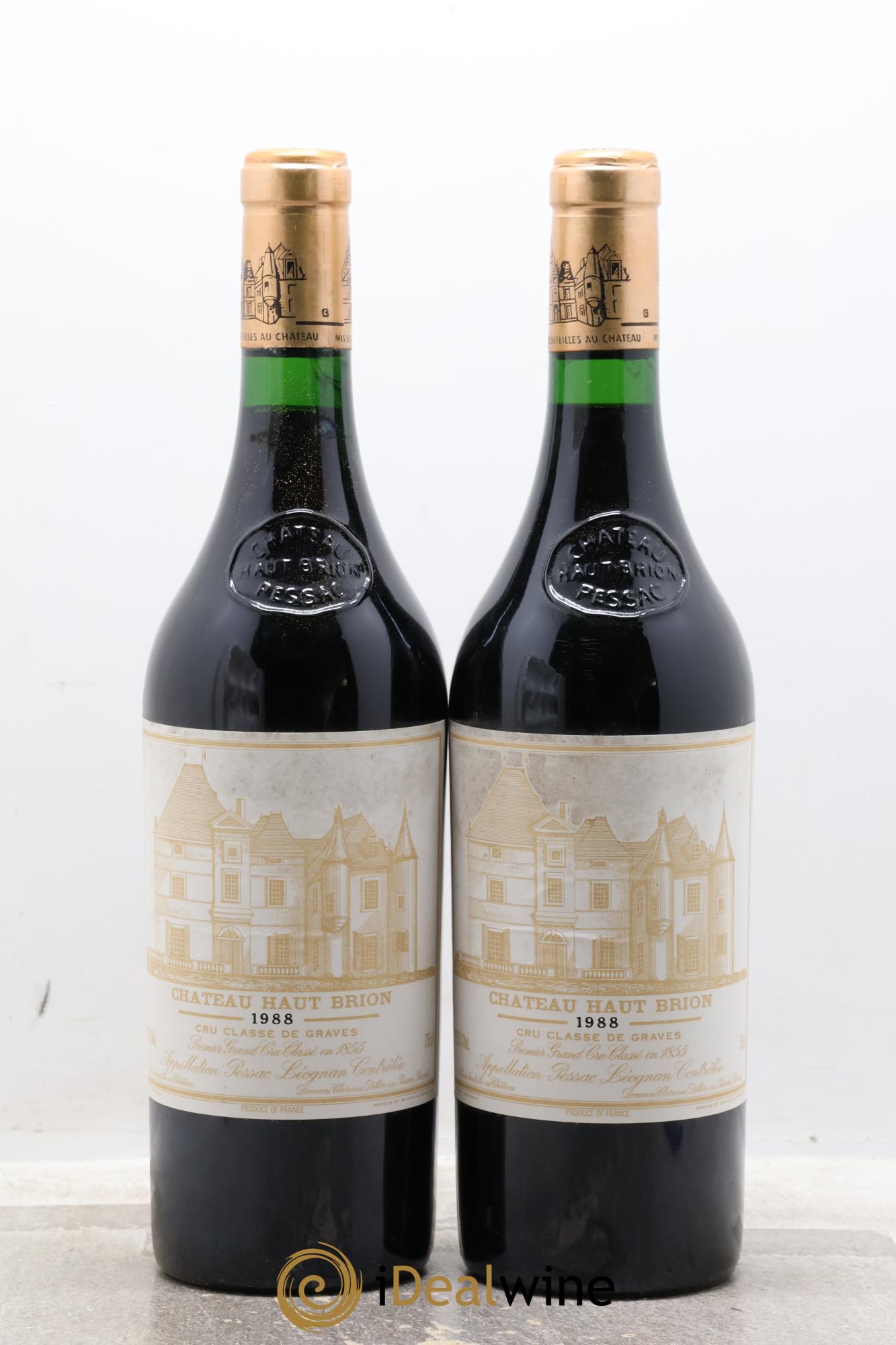 Château Haut Brion 1er Grand Cru Classé 1988 - Lot de 2 bouteilles - 0