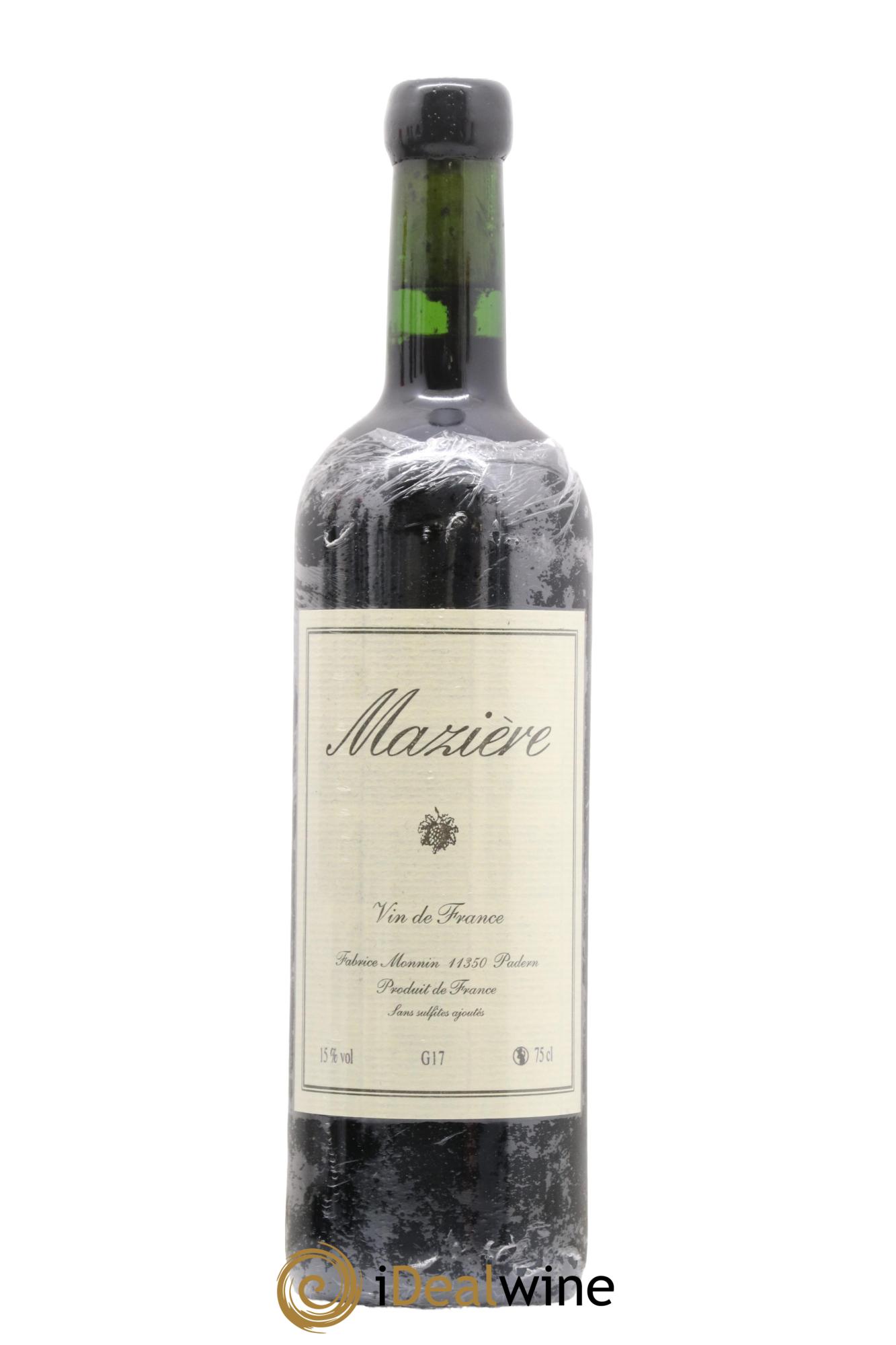 Vin de France Mazière 2017 - Lot de 1 bouteille - 0