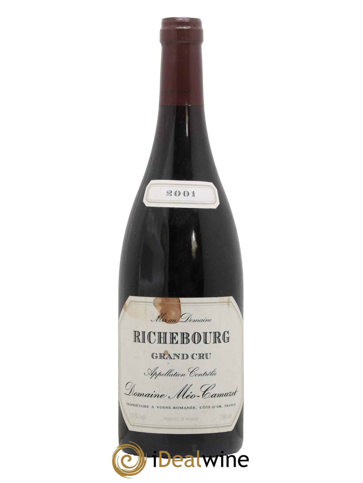 Richebourg Grand Cru Méo-Camuzet (Domaine) 2001 - Lot de 1 bouteille - 0