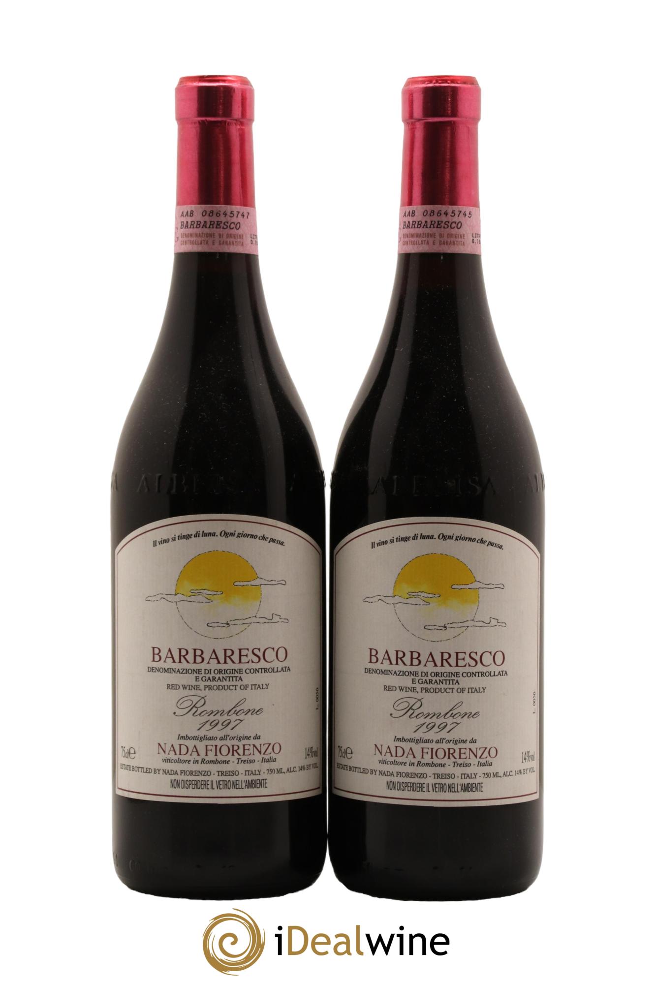 Barbaresco DOCG Rombone Nada Fiorenzo 1997 - Lot de 2 bouteilles - 0