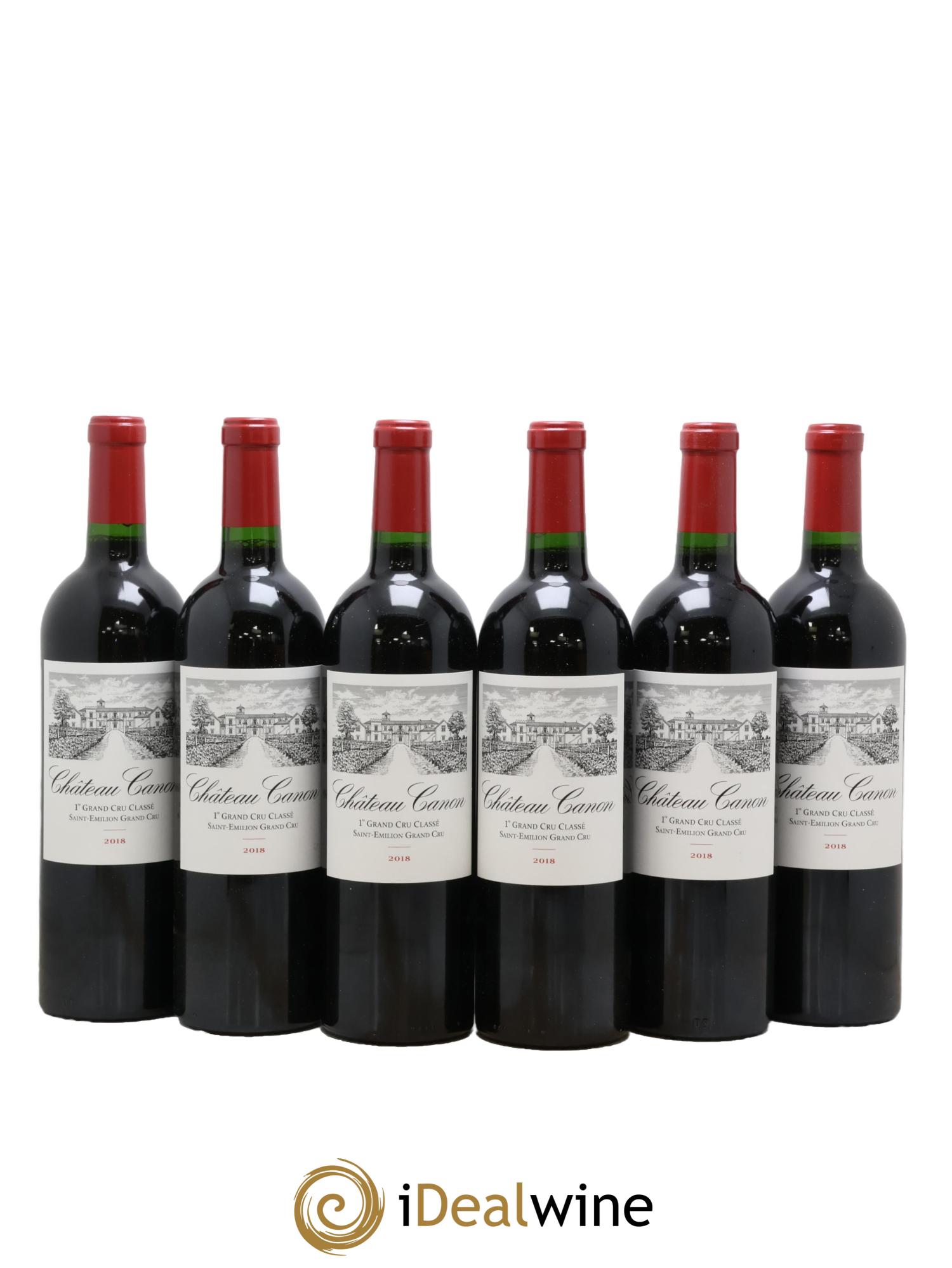 Château Canon 1er Grand Cru Classé B 2018 - Lot of 6 bottles - 0