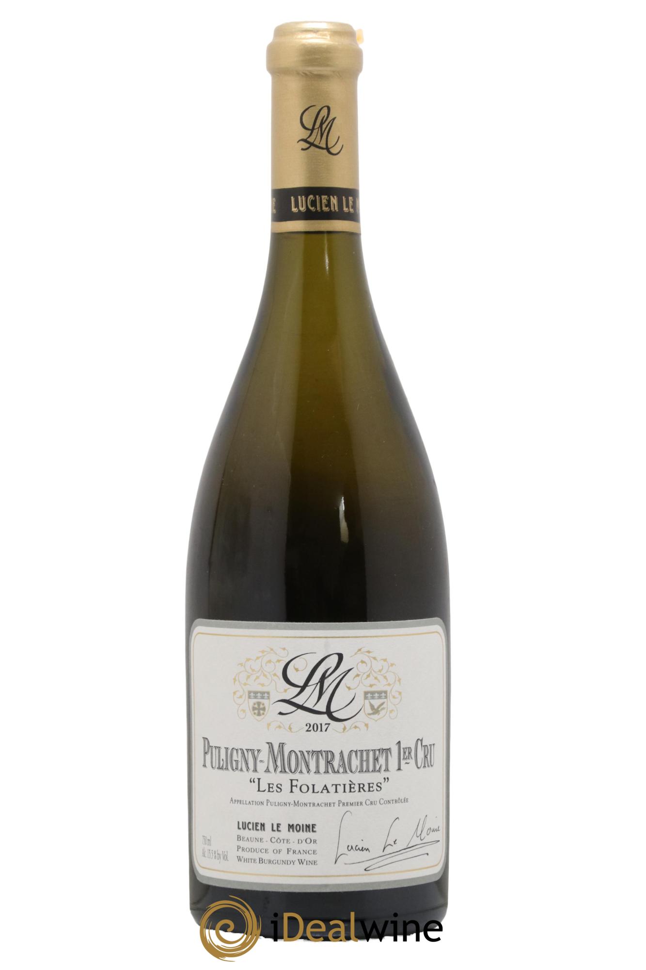 Puligny-Montrachet 1er Cru Folatières Lucien Le Moine 2017 - Lot de 1 bouteille - 0