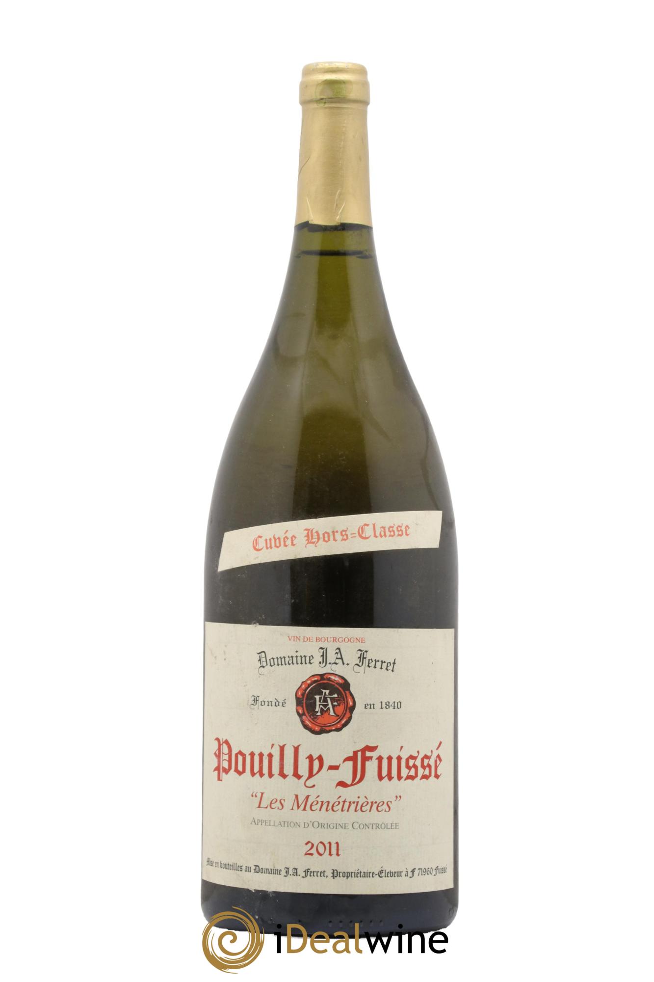 Pouilly-Fuissé 1er Cru Hors Classe Les Ménétrières J.A. Ferret (Domaine) 2011 - Lot de 1 magnum - 0