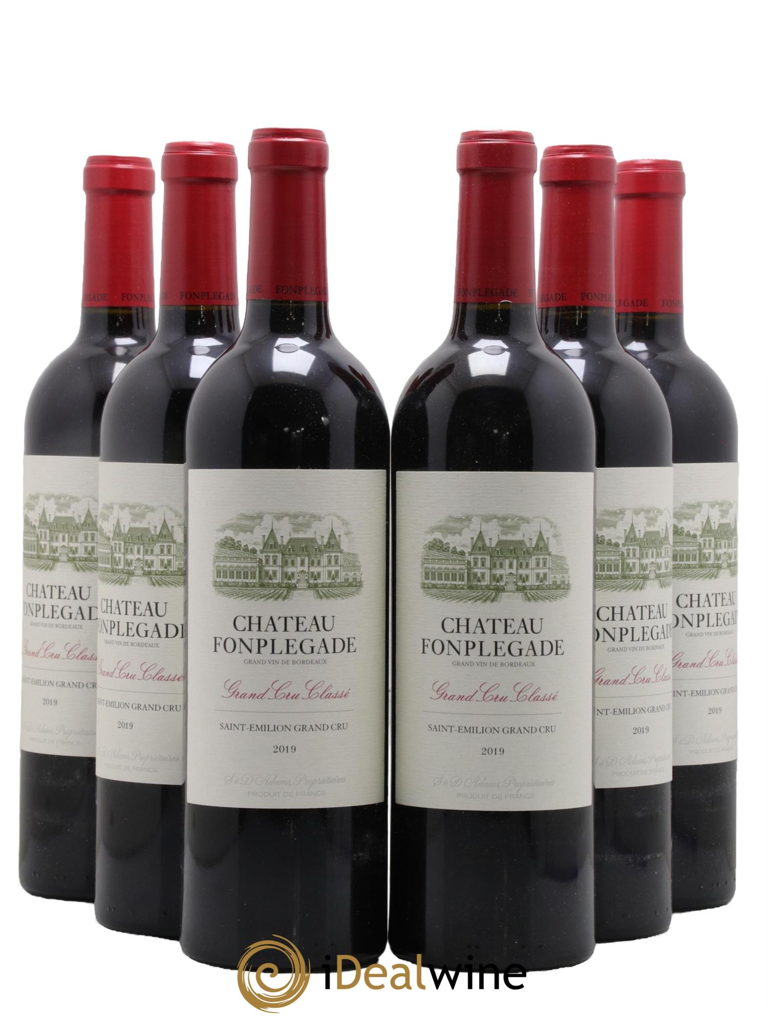 Château Fonplegade Grand Cru Classé 2019 - Lot de 6 bouteilles - 0