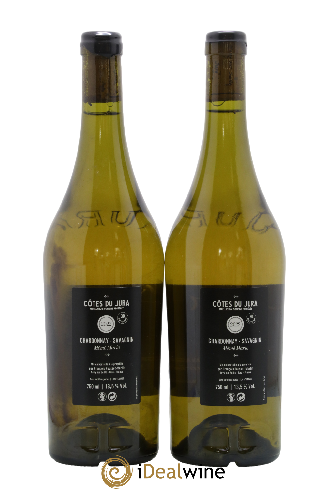 Côtes du Jura Mémé Marie François Rousset Martin 2022 - Lot of 2 bottles - 1