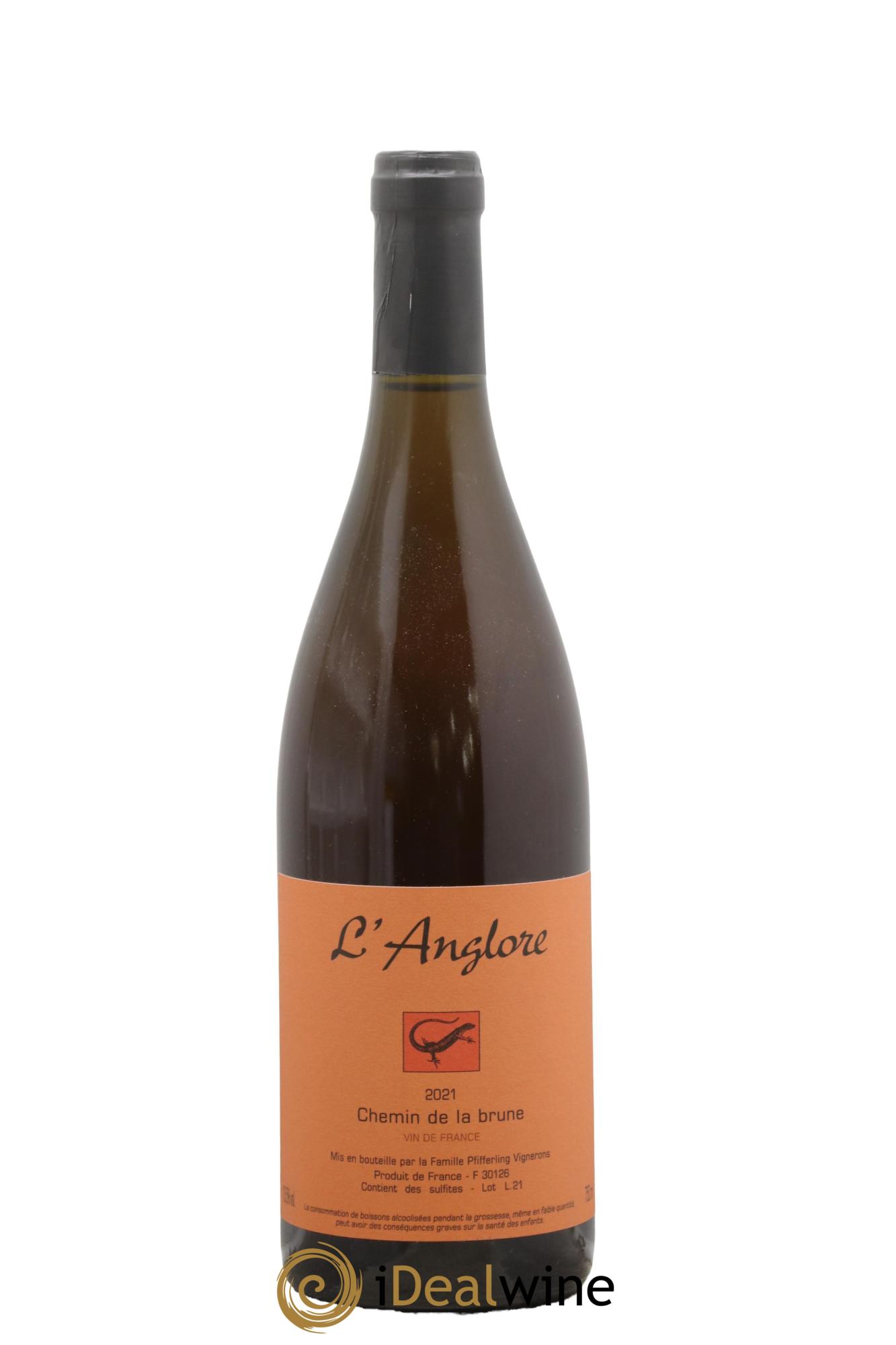 Vin de France Chemin de la brune L'Anglore 2021 - Lot de 1 bouteille - 0
