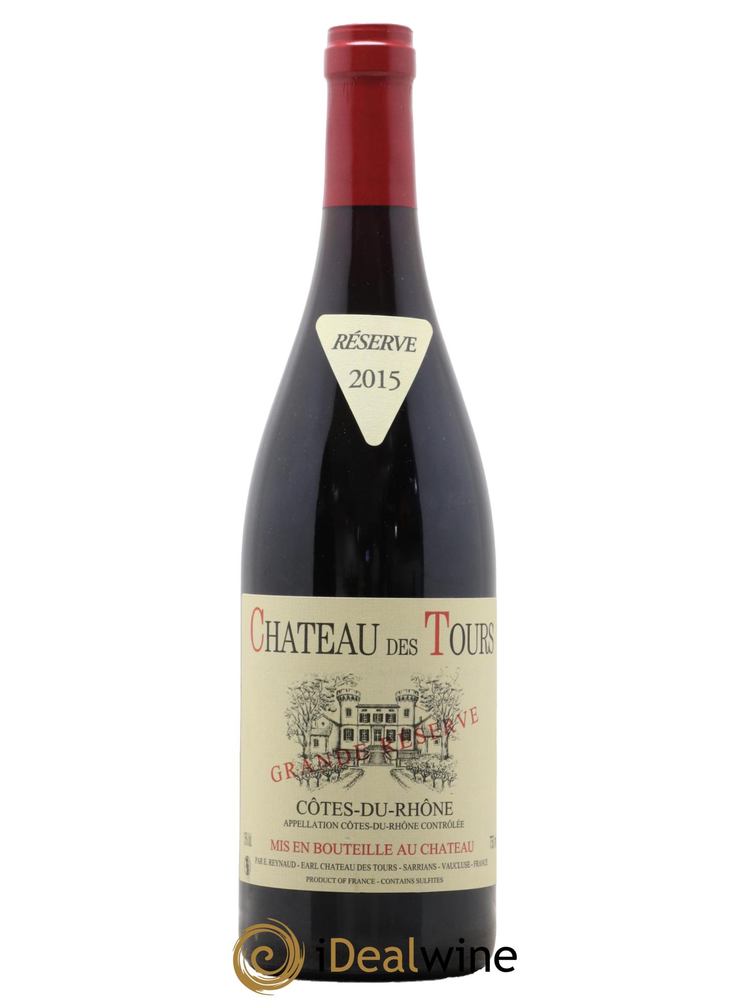 Côtes-du-Rhône Château des Tours Grande Réserve Emmanuel Reynaud 2015 - Lot de 1 bouteille - 0