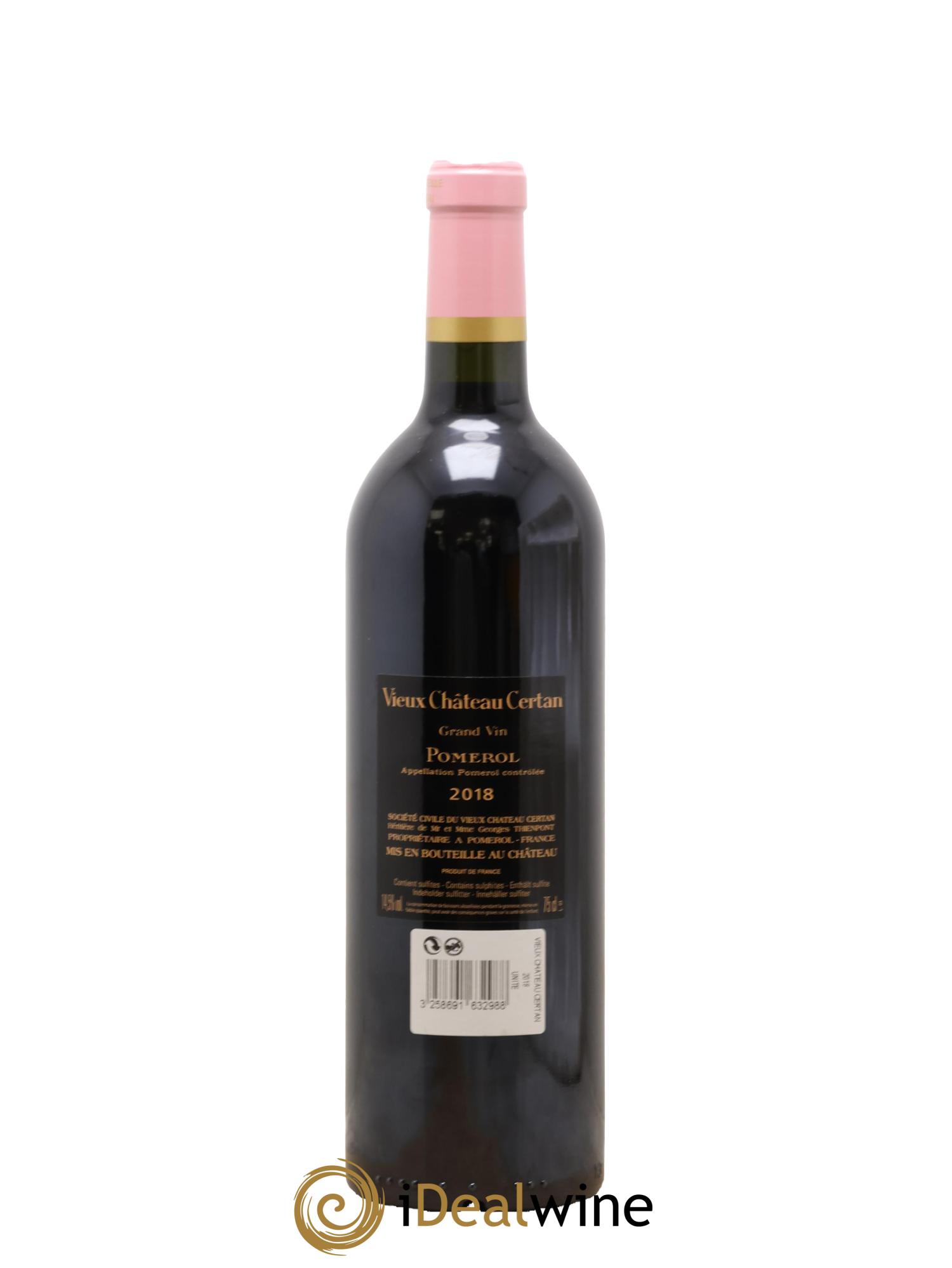 Vieux Château Certan 2018 - Lot de 1 bouteille - 1