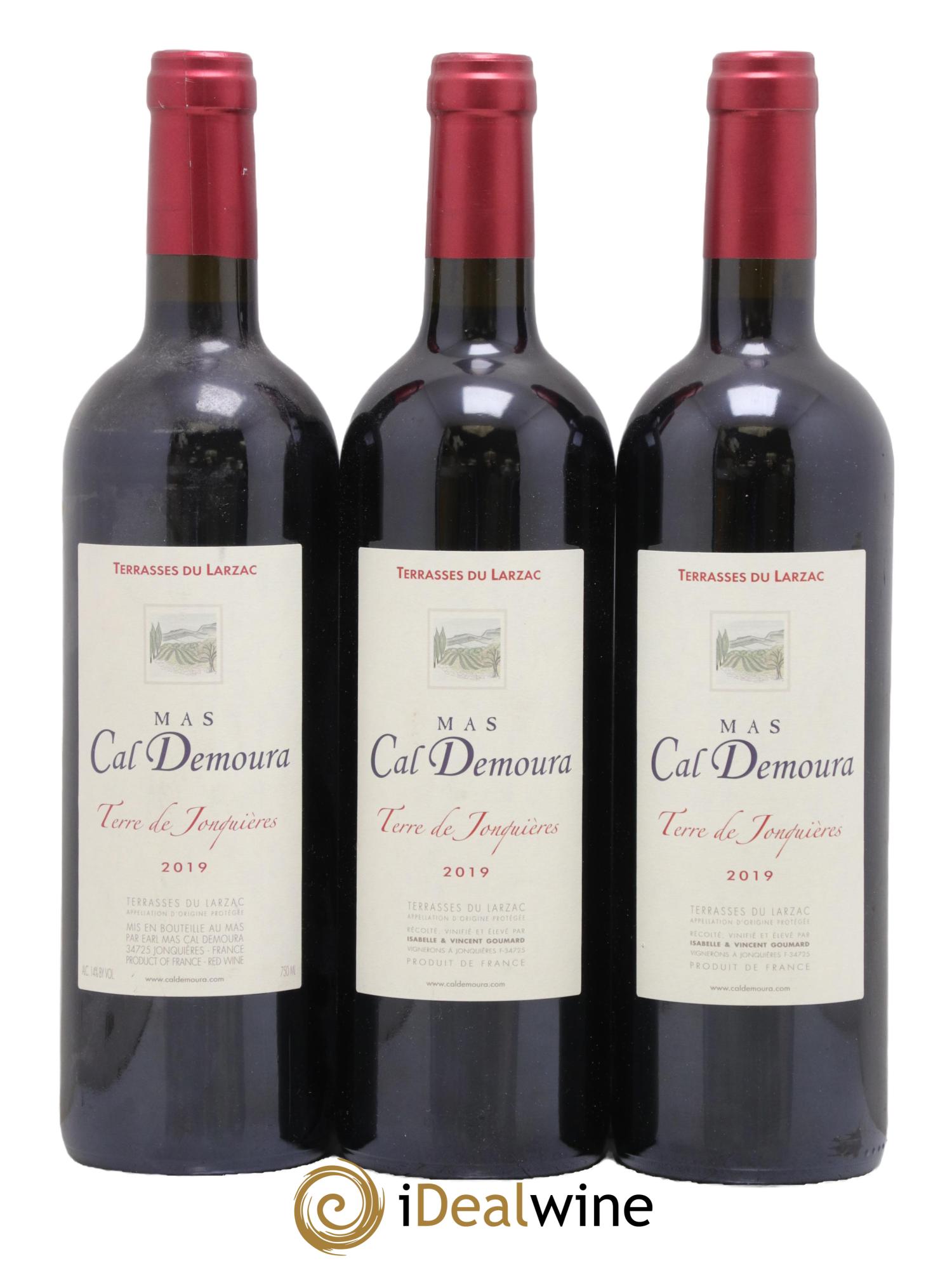 Terrasses du Larzac Terre de Jonquières Mas Cal Demoura 2019 - Posten von 3 Flaschen - 0