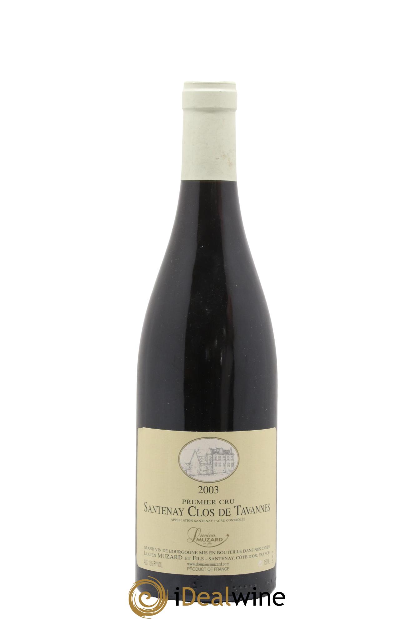 Santenay 1er Cru Clos de Tavannes Lucien Muzard et Fils 2003 - Lot of 1 bottle - 0