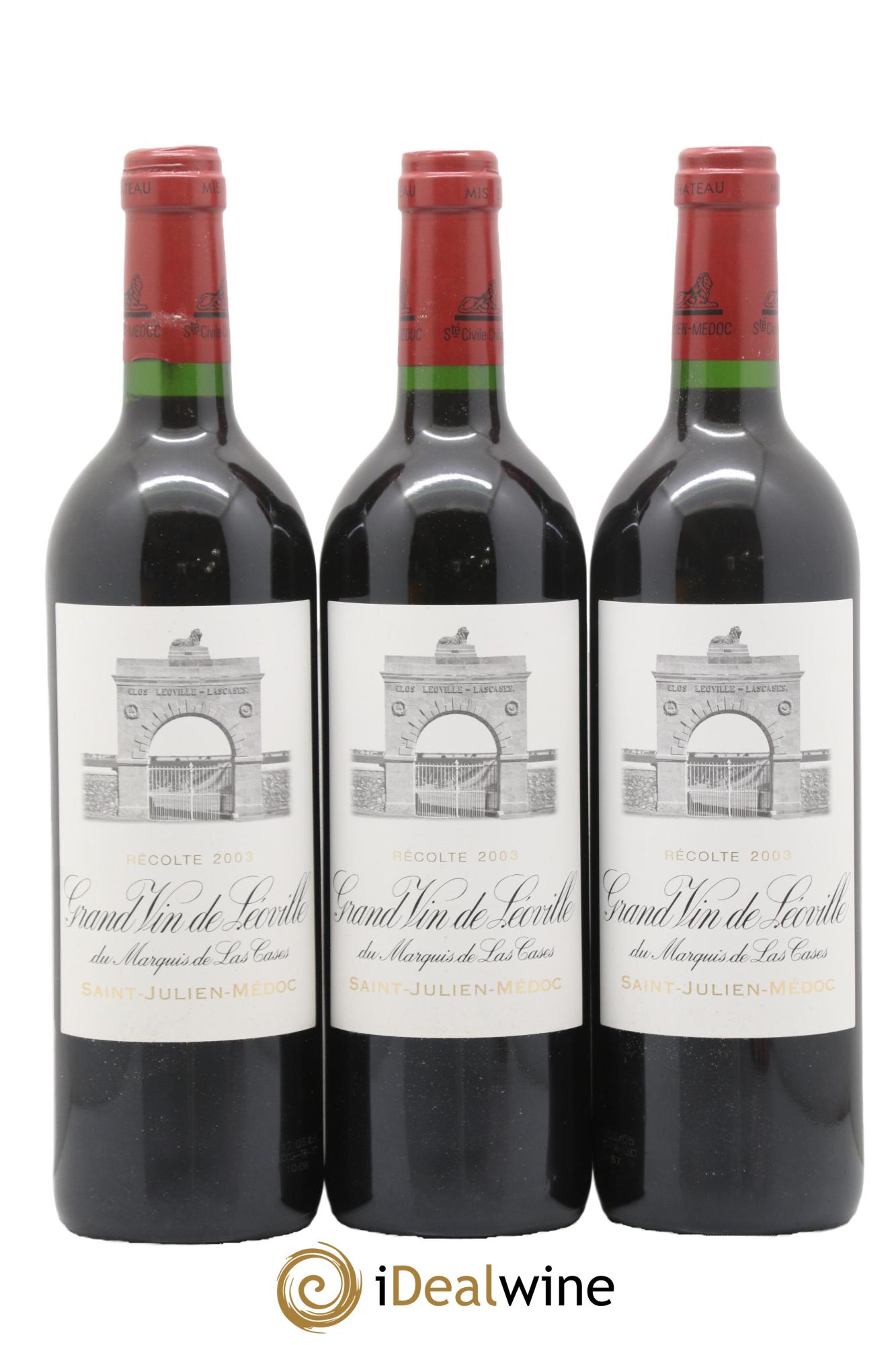 Château Léoville Las Cases 2ème Grand Cru Classé 2003 - Lot of 12 bottles - 1
