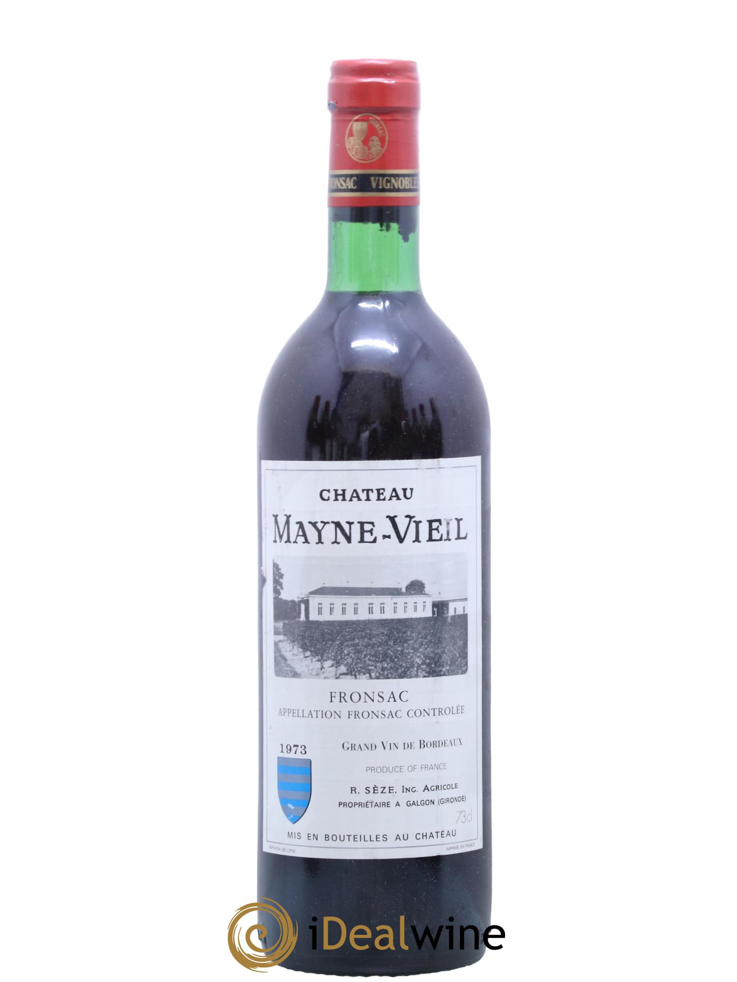 Fronsac Chateau Mayne Vieil 1973 - Lot de 1 bouteille - 0