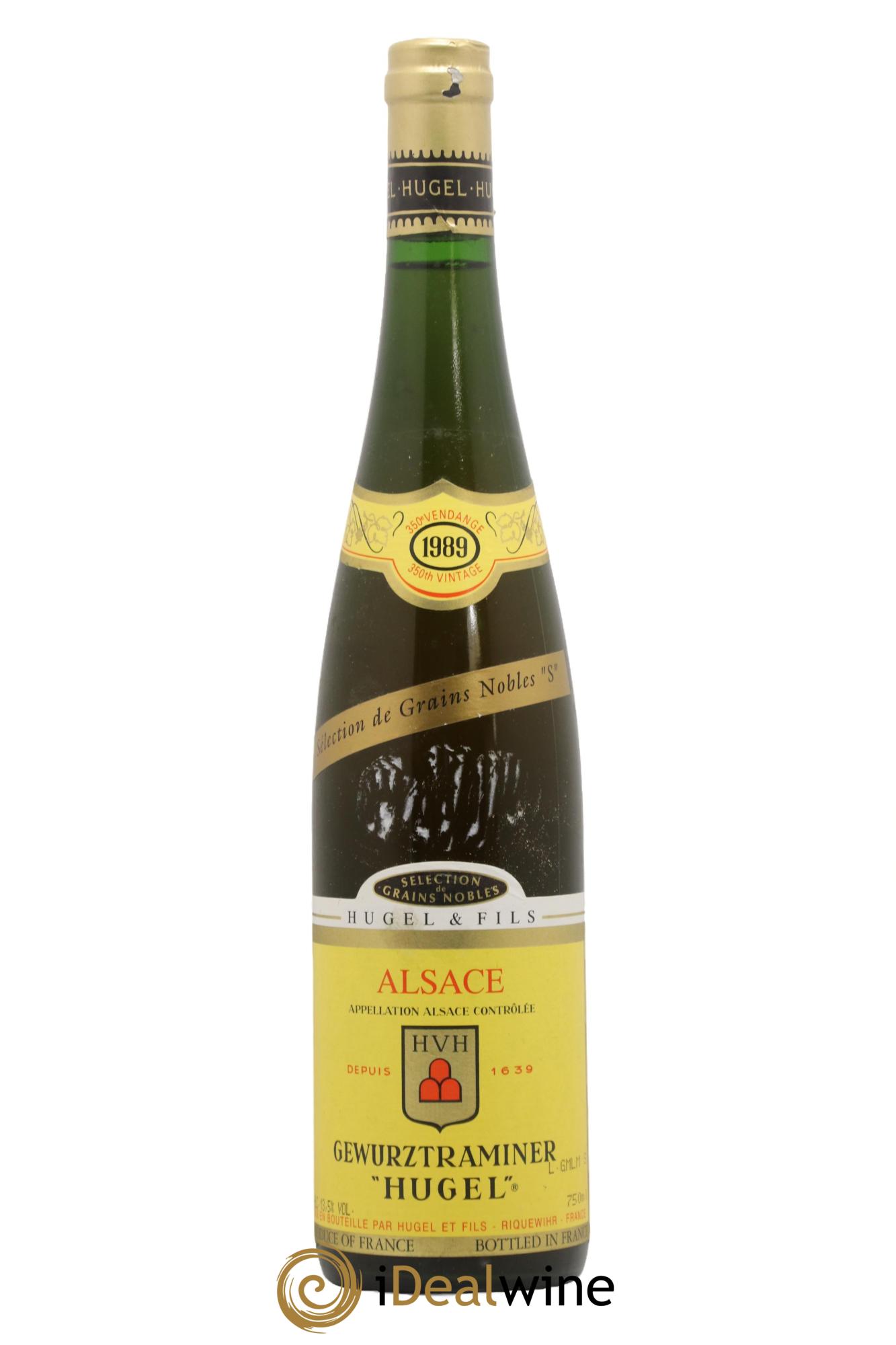 Gewurztraminer Sélection de Grains Nobles Hugel (Domaine) cuvée S 1989 - Lotto di 1 bottiglia - 0
