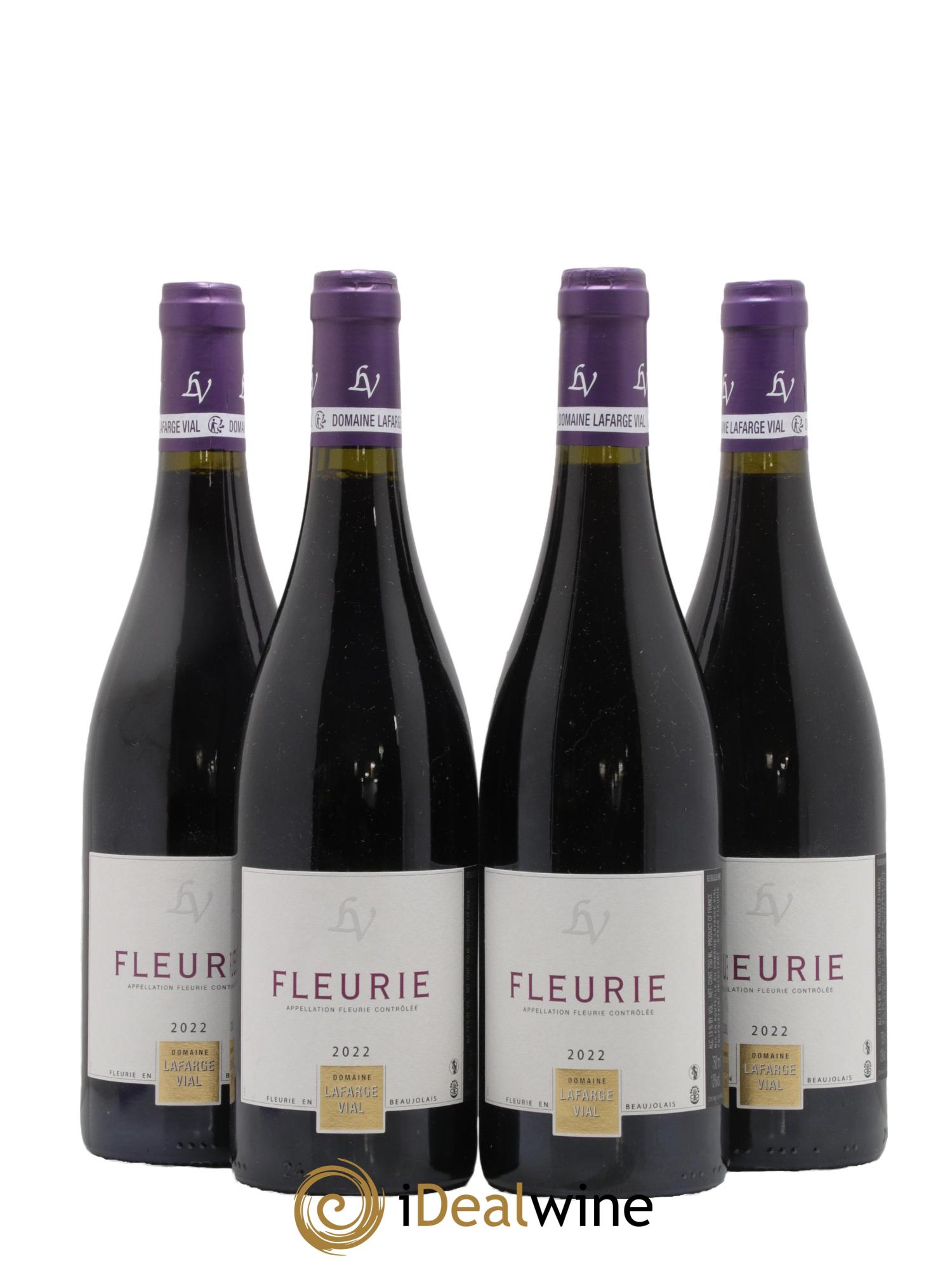 Fleurie Lafarge Vial 2022 - Lot de 4 bouteilles - 0