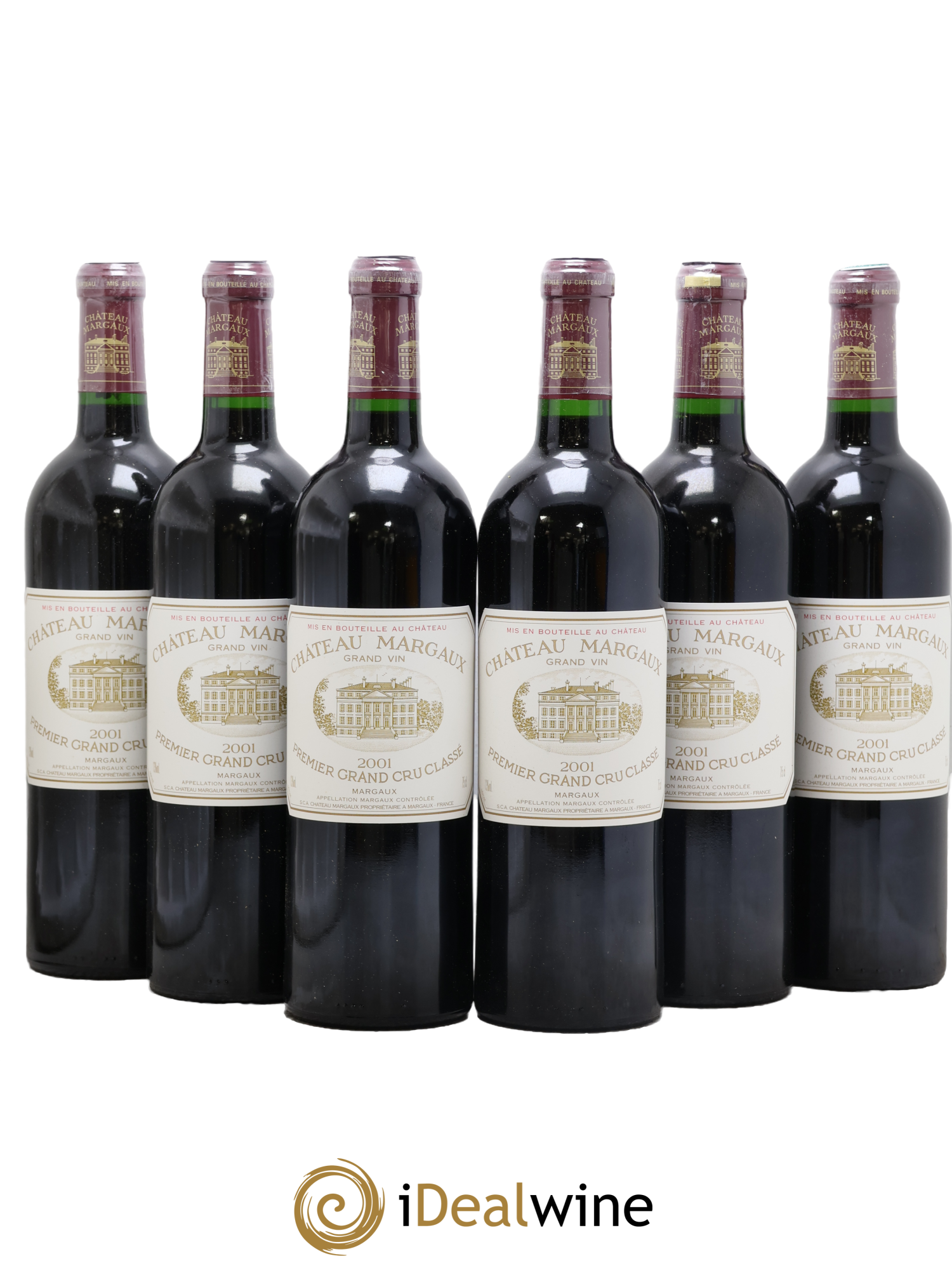 Château Margaux 1er Grand Cru Classé 2001 - Lot de 6 bouteilles - 0