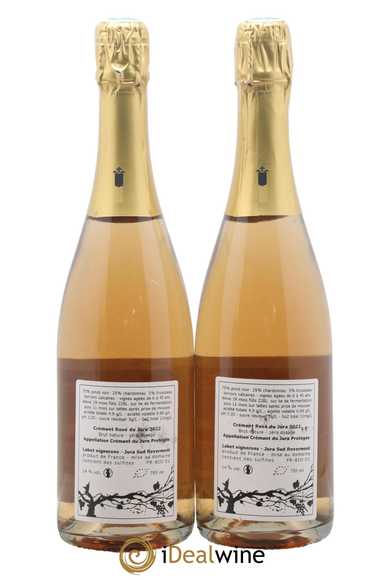 Crémant du Jura Romain - Julien - Charline Labet 2022 - Lotto di 2 bottiglie - 1