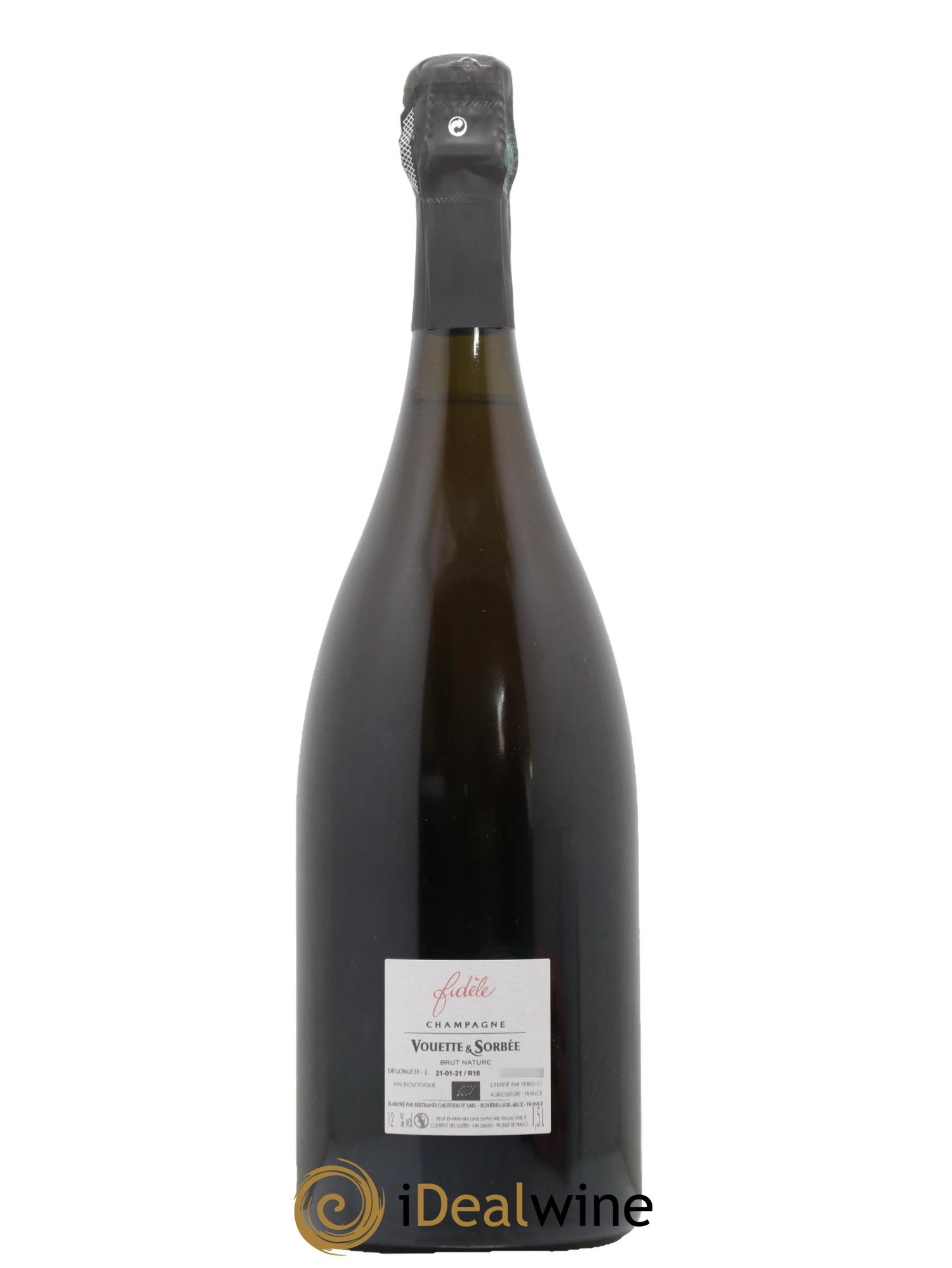 Fidèle Blanc de Noirs Vouette et Sorbée 2018 - Lot de 1 magnum - 1