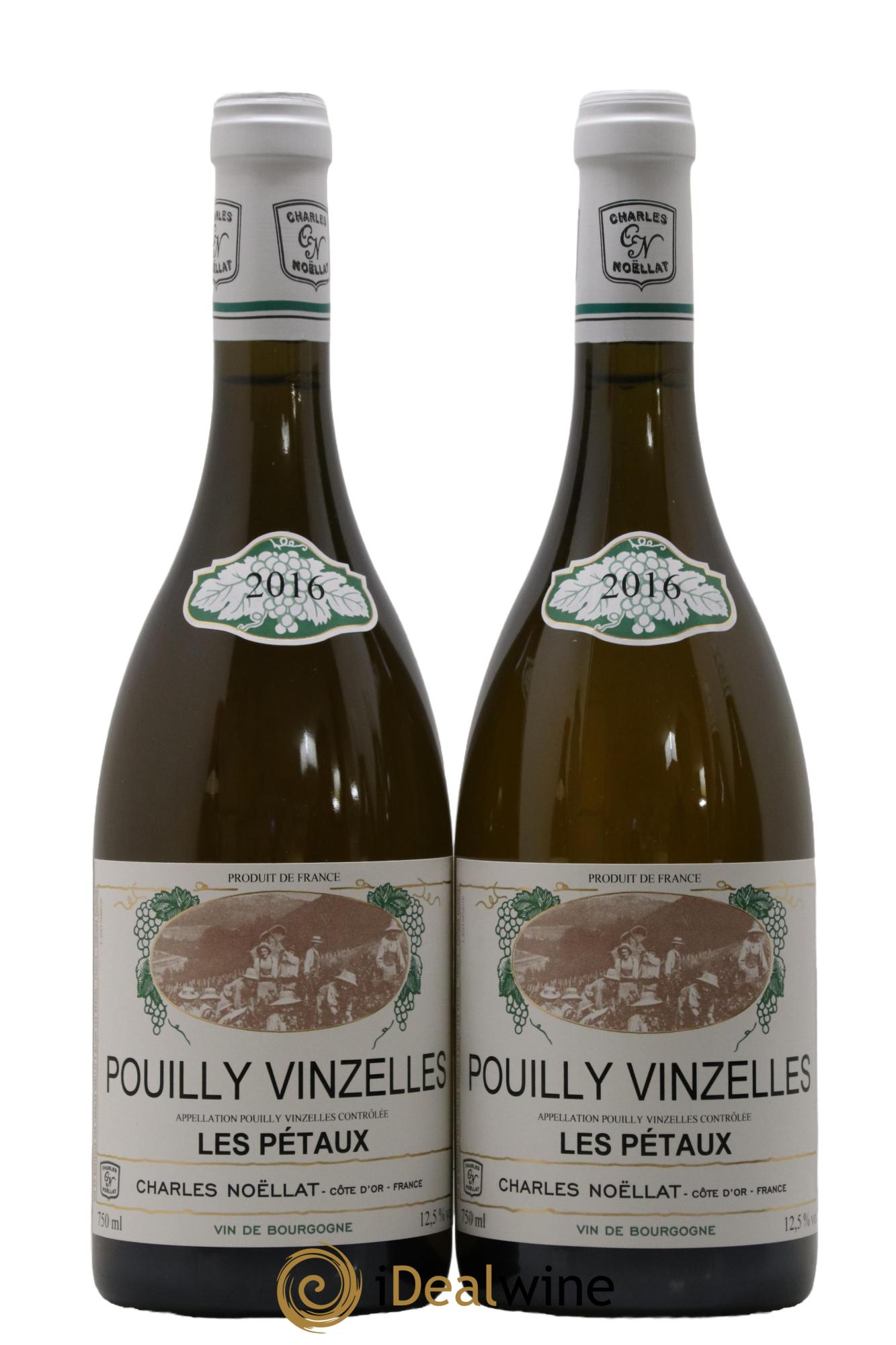 Pouilly-Vinzelles Les Pétaux Charles Noëllat  2016 - Lot of 2 bottles - 0