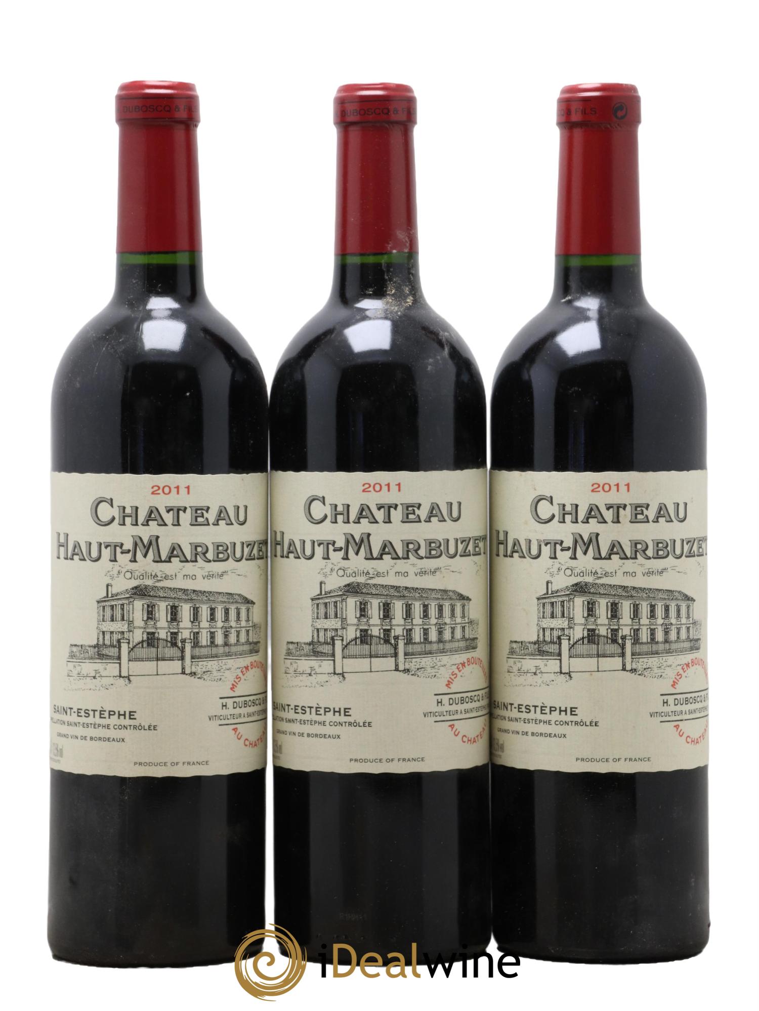 Château Haut Marbuzet 2011 - Lot de 3 bouteilles - 0
