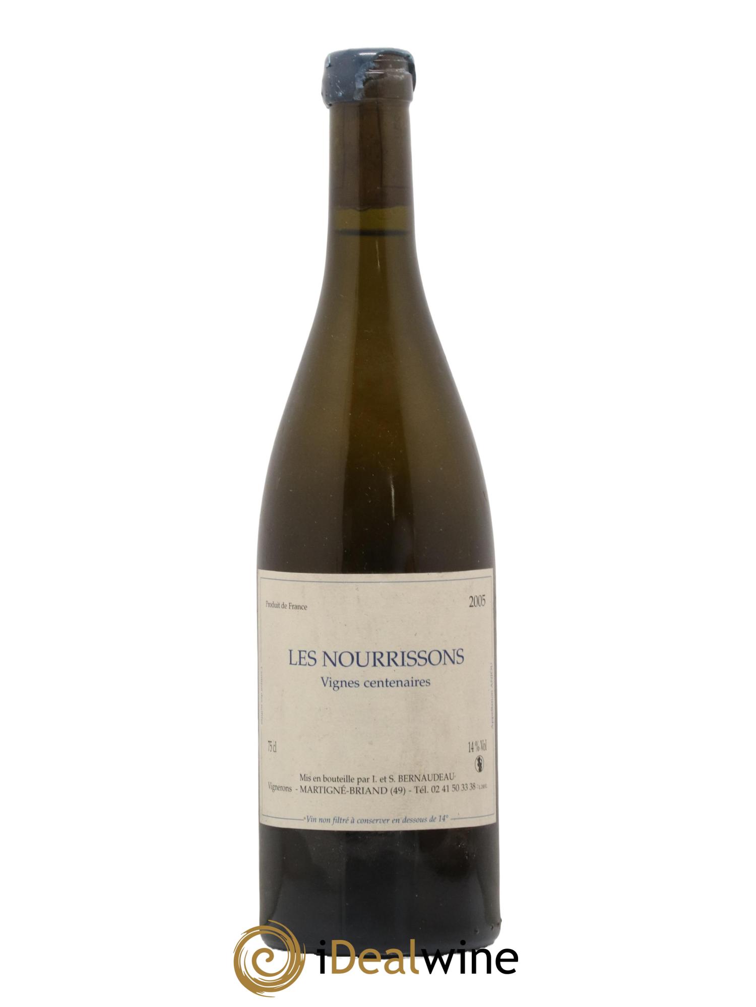 Anjou Les Nourrissons Vignes Centenaires Stéphane Bernaudeau (Domaine) 2005 - Lot de 1 bouteille - 0