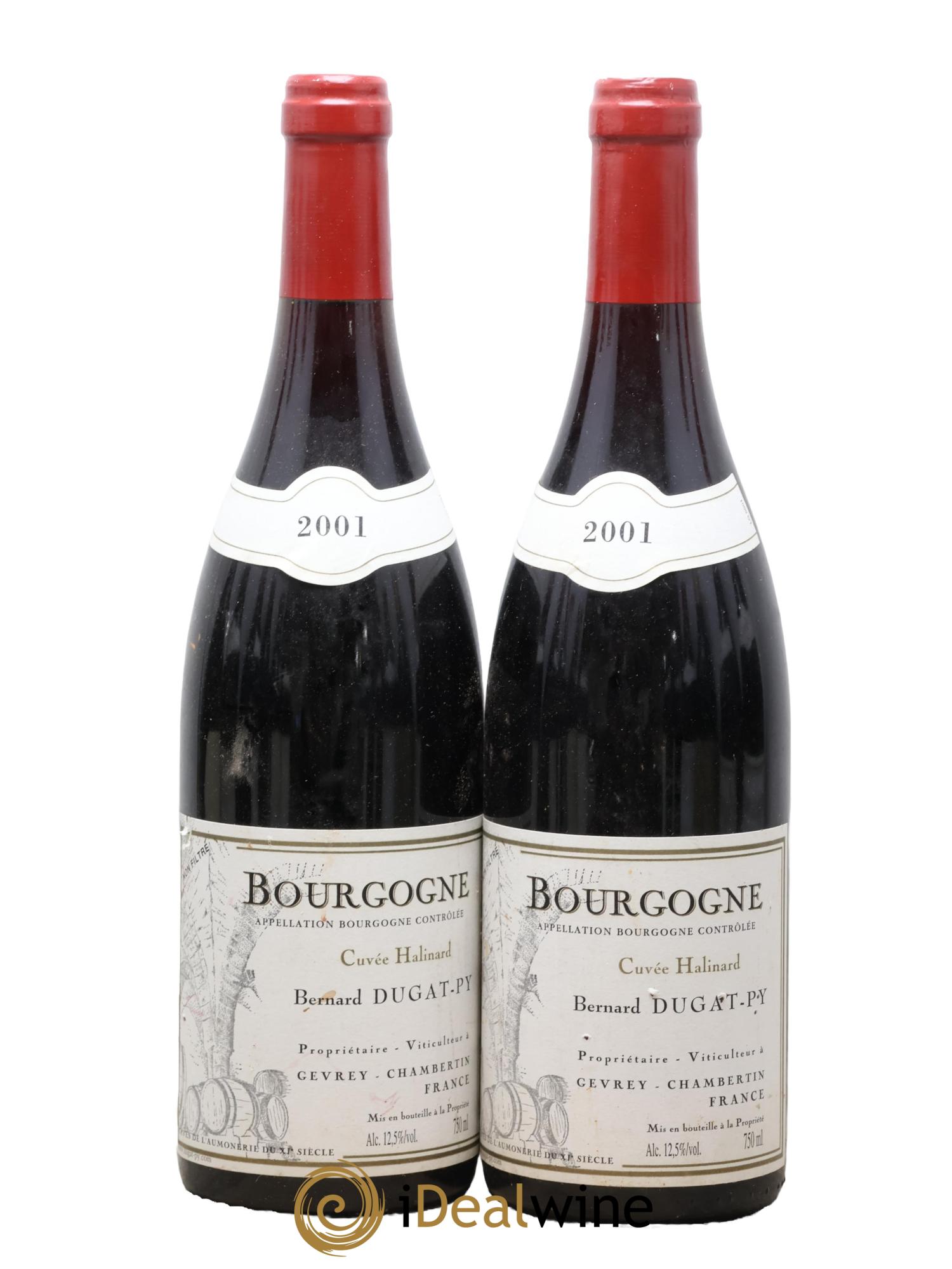 Bourgogne Cuvée Halinard Dugat-Py 2001 - Lotto di 2 bottiglie - 0