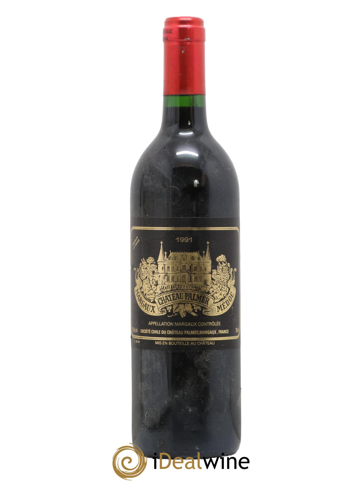 Château Palmer 3ème Grand Cru Classé 1991 - Lot de 1 bouteille - 0