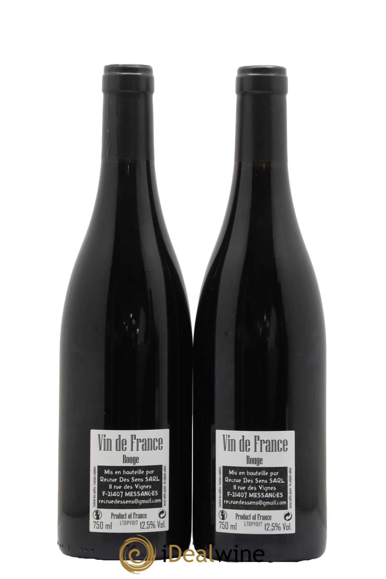 Vin de France Tête de Ponts Yann Durieux - Recrue des Sens Tête de Ponts yann Durieux 2017 - Lotto di 2 bottiglie - 1