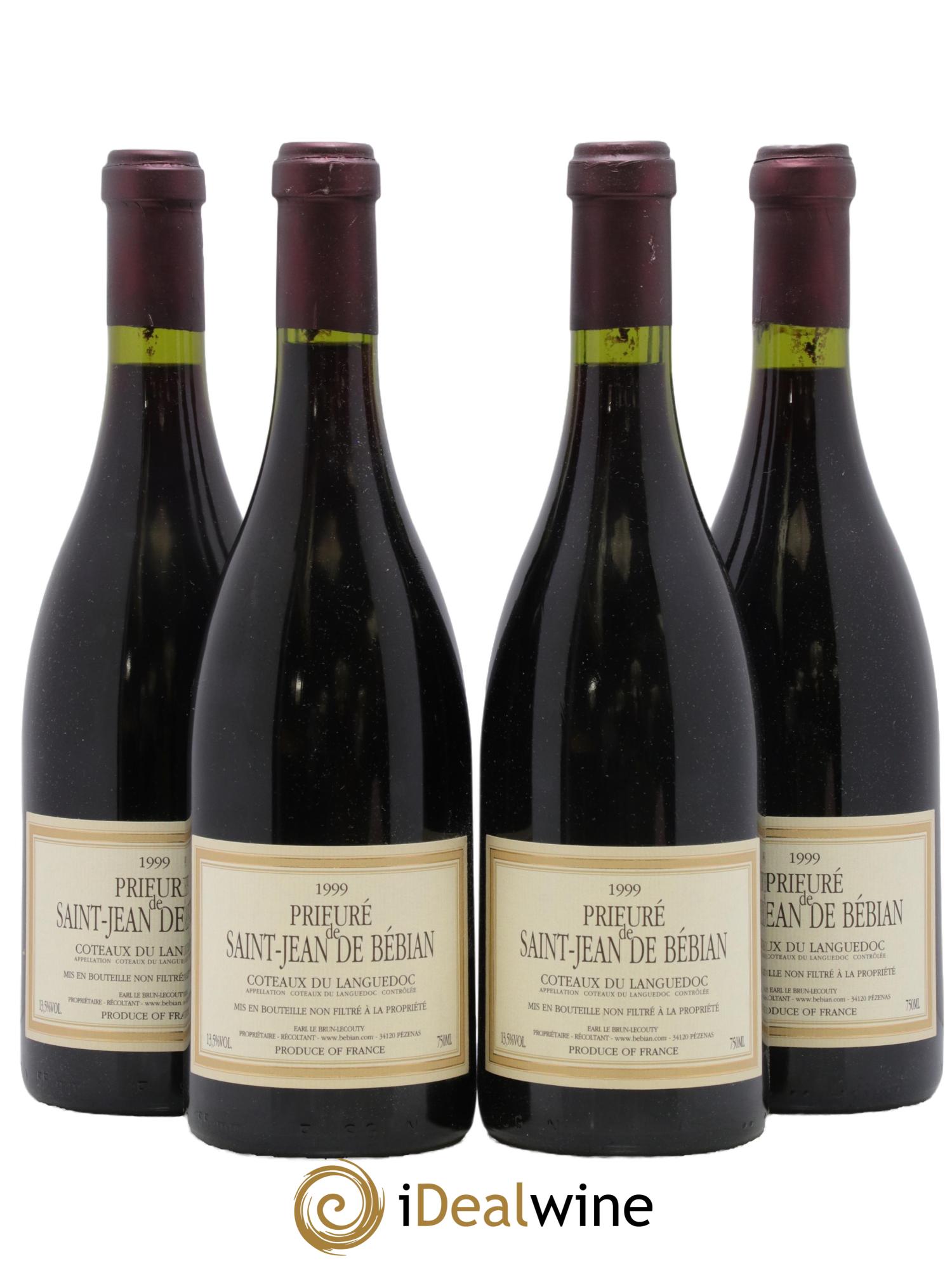 Languedoc Prieuré St-Jean de Bébian 1999 - Lot de 4 bouteilles - 0