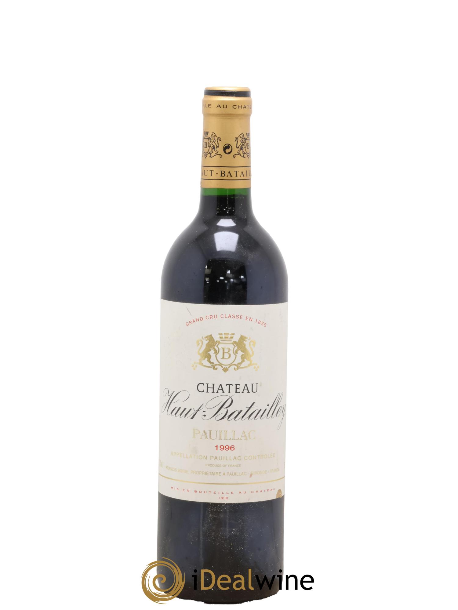 Château Haut Batailley 5ème Grand Cru Classé 1996 - Lot de 1 bouteille - 0