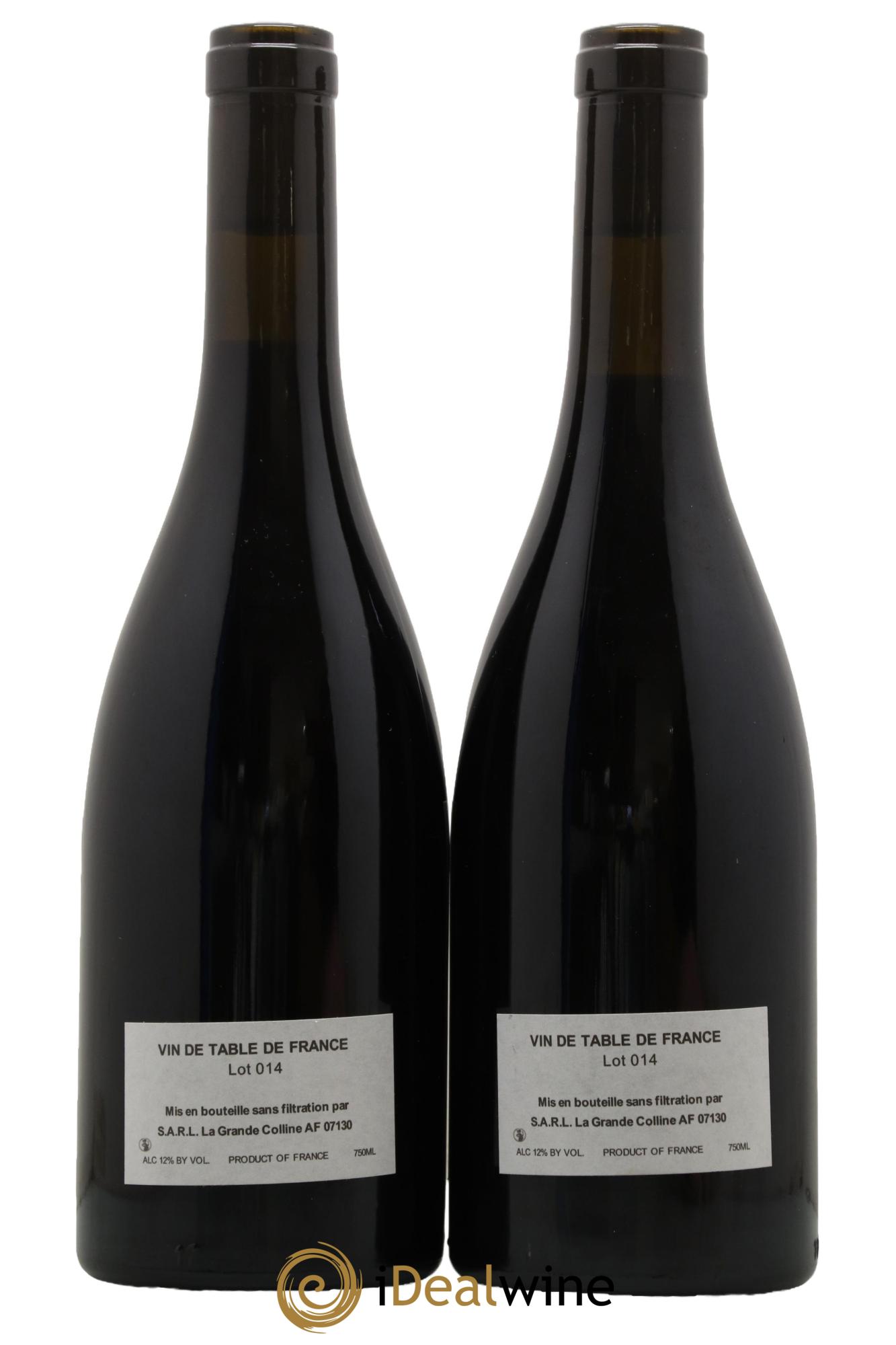Vin de France (Ex Cornas) Hirotake Ooka - Domaine La Grande Colline 2014 - Lot de 2 bouteilles - 1