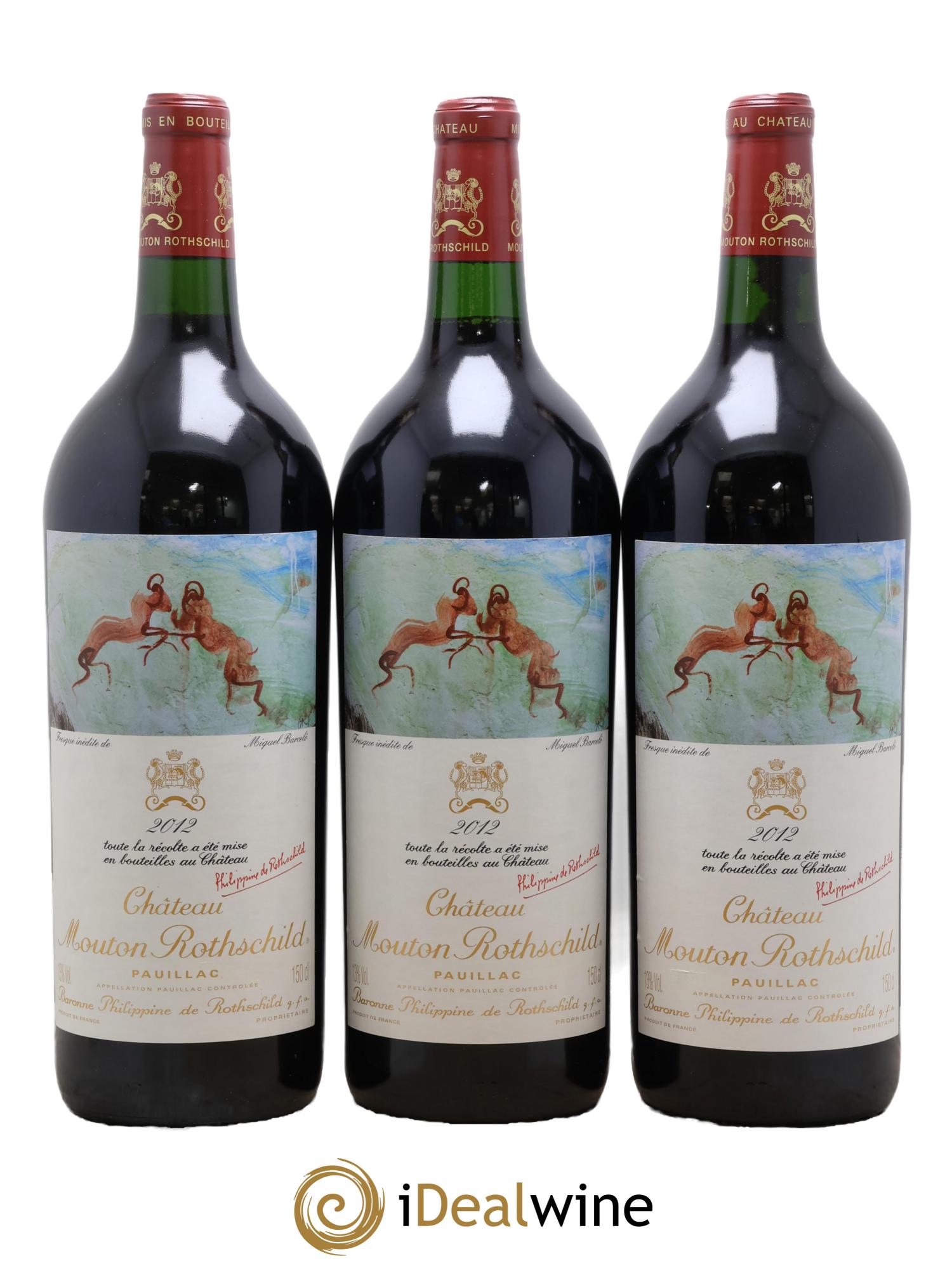 Château Mouton Rothschild 1er Grand Cru Classé 2012 - Lotto di 3 magnum - 0