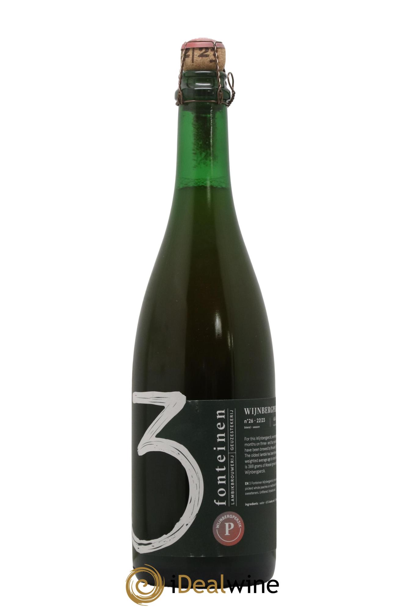 Bière Wijnbergperzik Blend n° 26 3 Fonteinen - Lot de 1 bouteille - 0