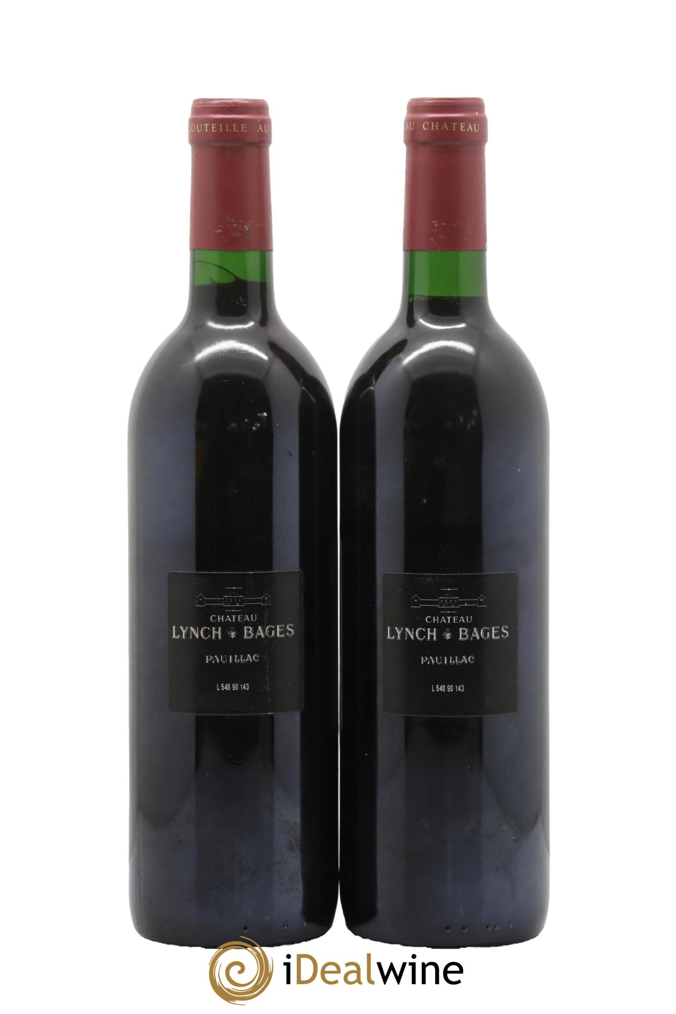 Château Lynch Bages 5ème Grand Cru Classé 1990 - Lot of 2 bottles - 1