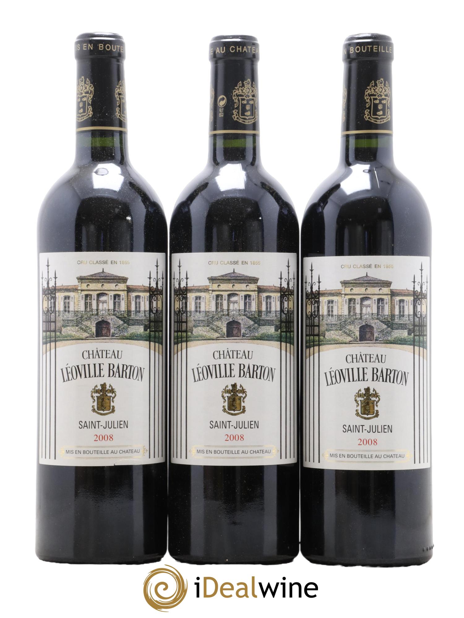 Château Léoville Barton 2ème Grand Cru Classé 2008 - Lot de 6 bouteilles - 2