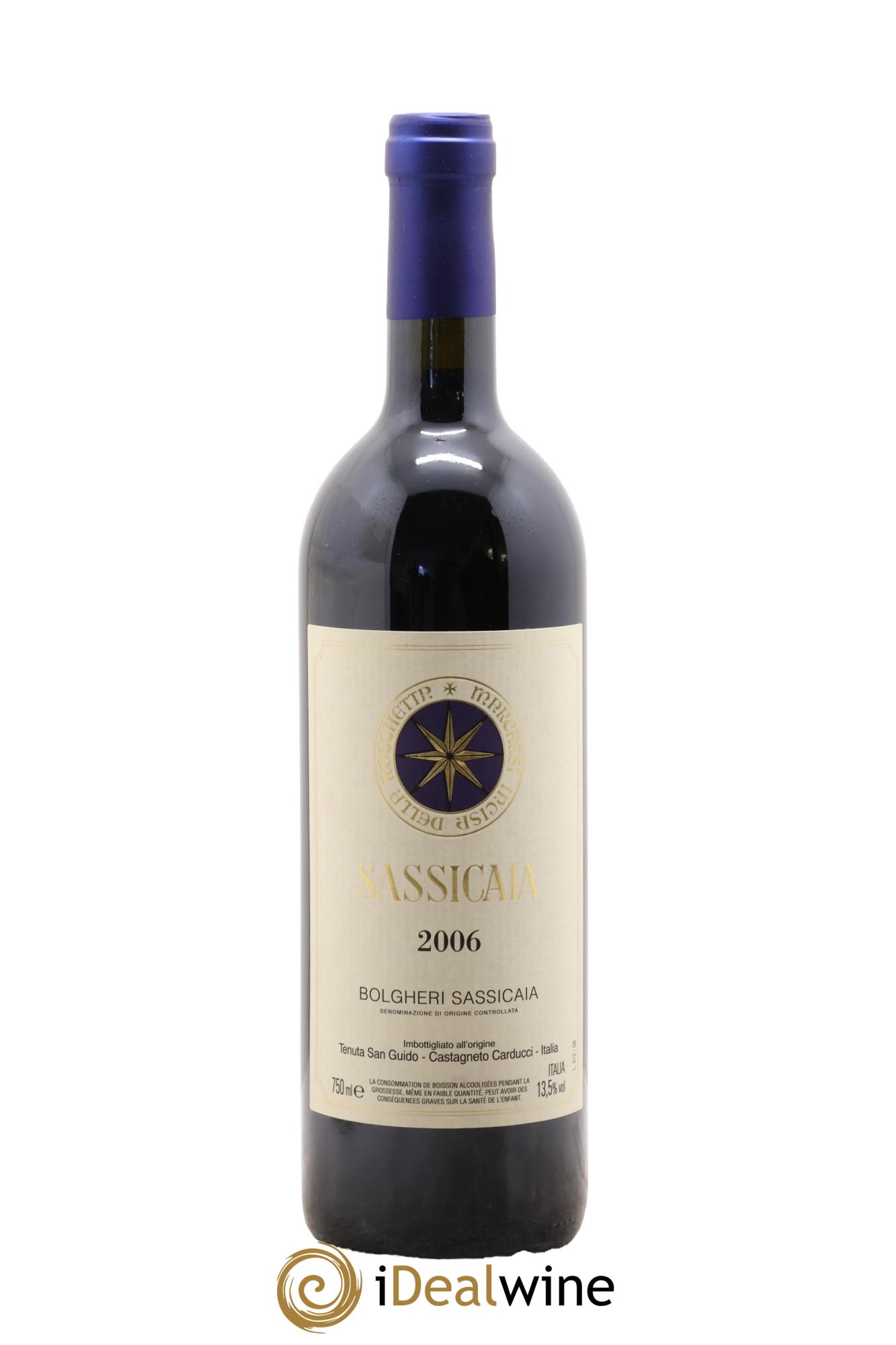 Bolgheri DOC Sassicaia Tenuta San Guido 2006 - Lot de 1 bouteille - 0