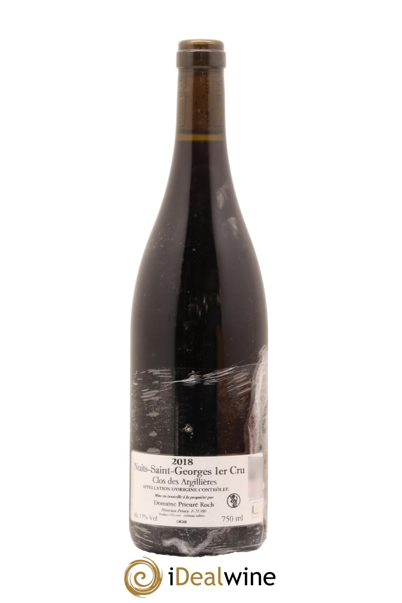 Nuits-Saint-Georges 1er Cru Clos des Argillières Prieuré Roch 2018 - Lot de 1 bouteille - 1