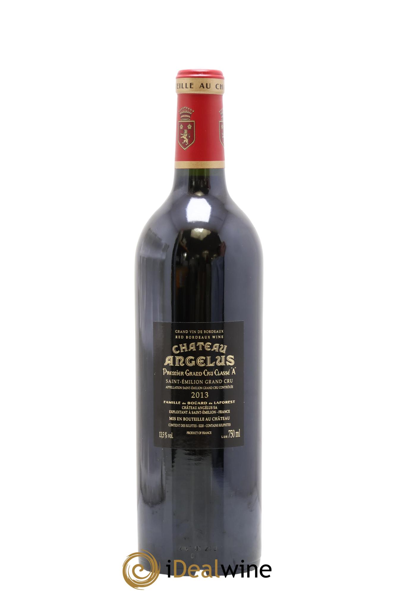 Château Angélus 1er Grand Cru Classé A 2013 - Lot de 1 bouteille - 1